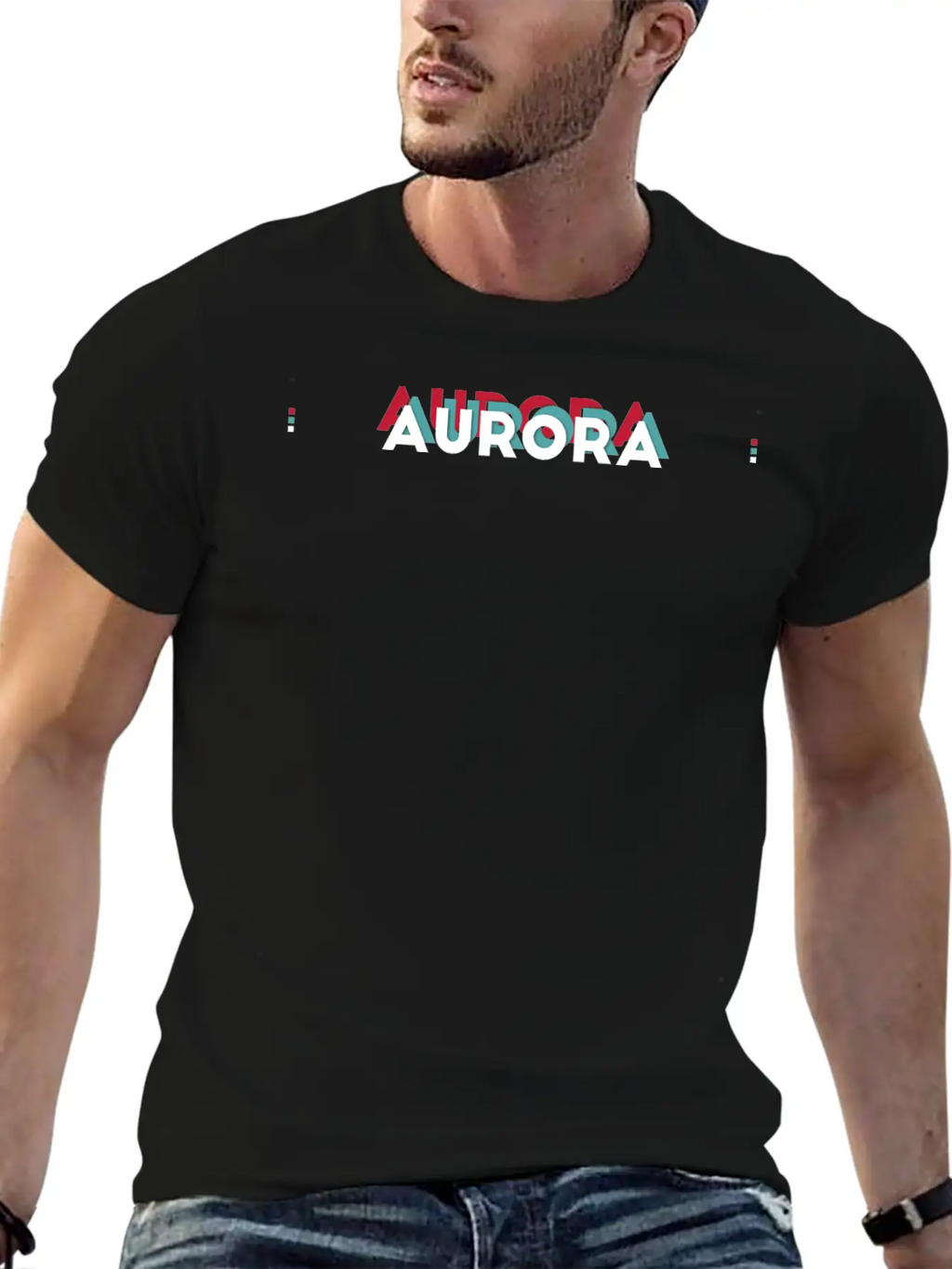 Aurora Name - Funny Name Aurora 80s Theme Basic Graphic T-Shirt – Daily Comfort In Soft Cotton