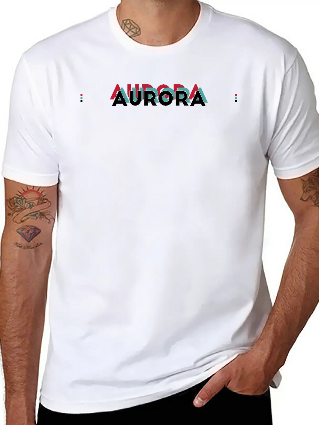 Aurora Name - Funny Name Aurora 80s Theme Basic Graphic T-Shirt – Daily Comfort In Soft Cotton