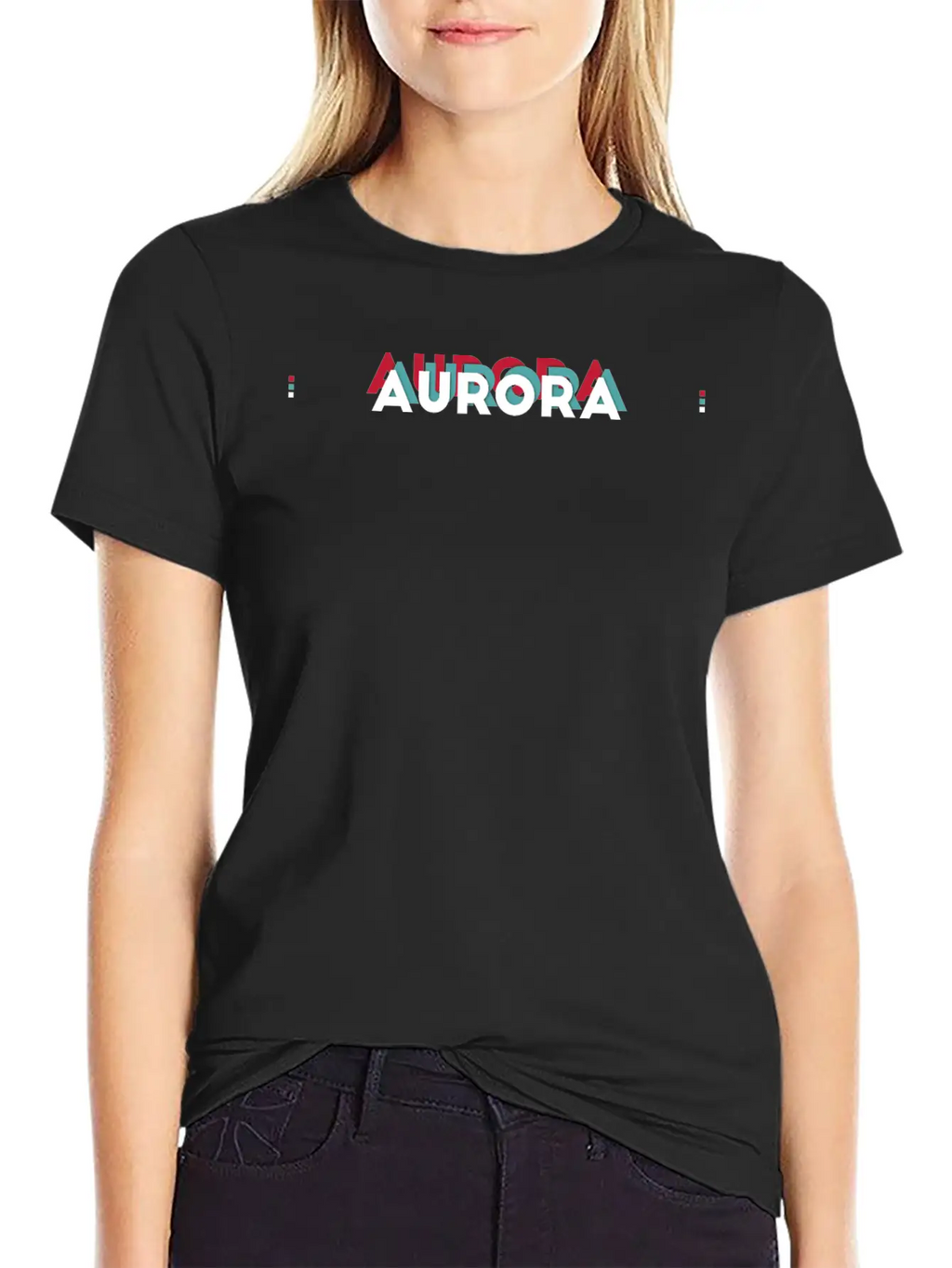 Aurora Name - Funny Name Aurora 80s Theme Basic Graphic T-Shirt – Daily Comfort In Soft Cotton