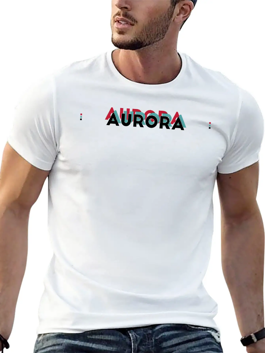 Aurora Name - Funny Name Aurora 80s Theme Basic Graphic T-Shirt – Daily Comfort In Soft Cotton