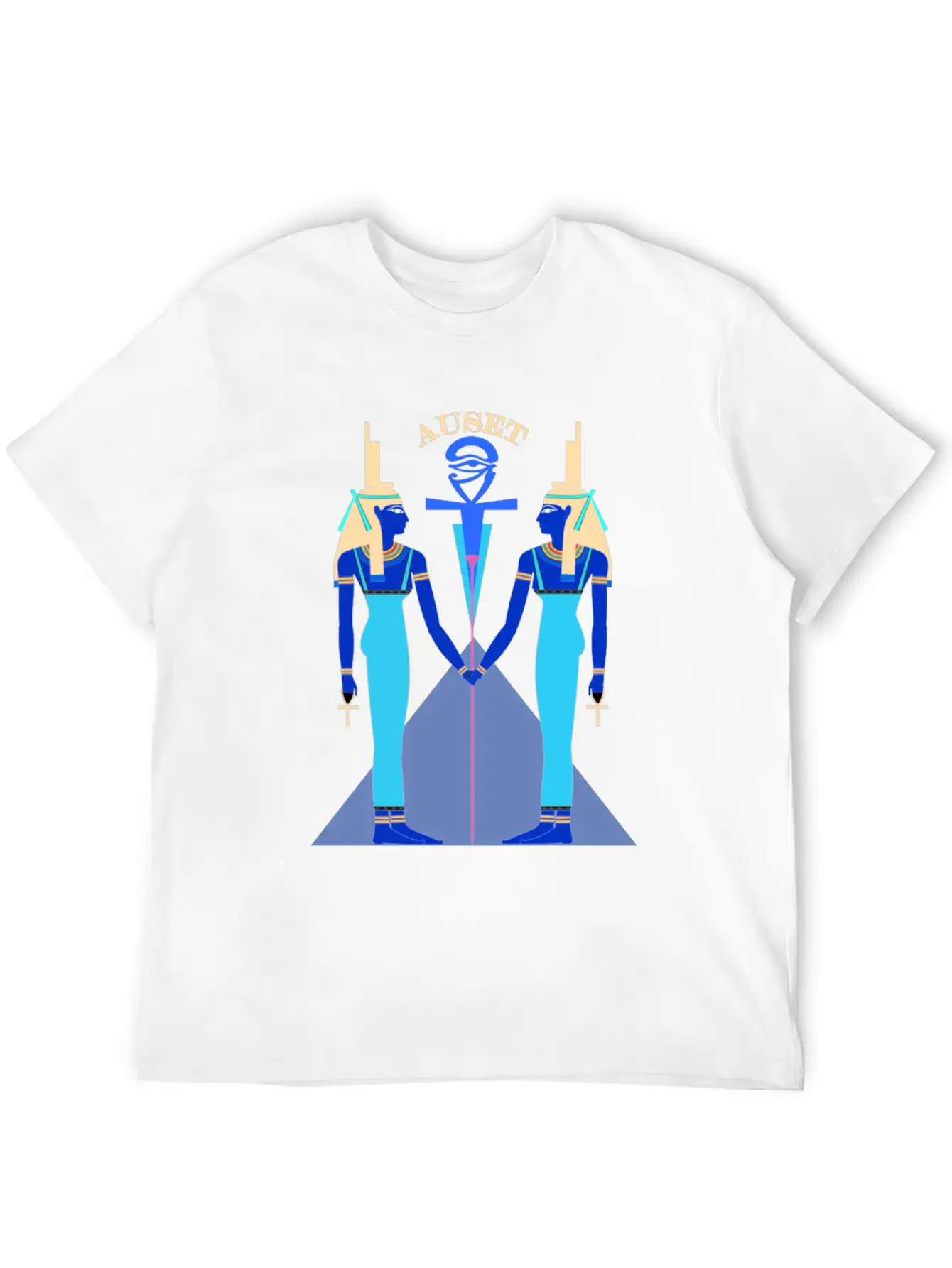 Auset Esoteric Psychedelic T Shirt All Seeing Eye Awakening Breathable Soft Cotton T-Shirt – Timeless Casual Look