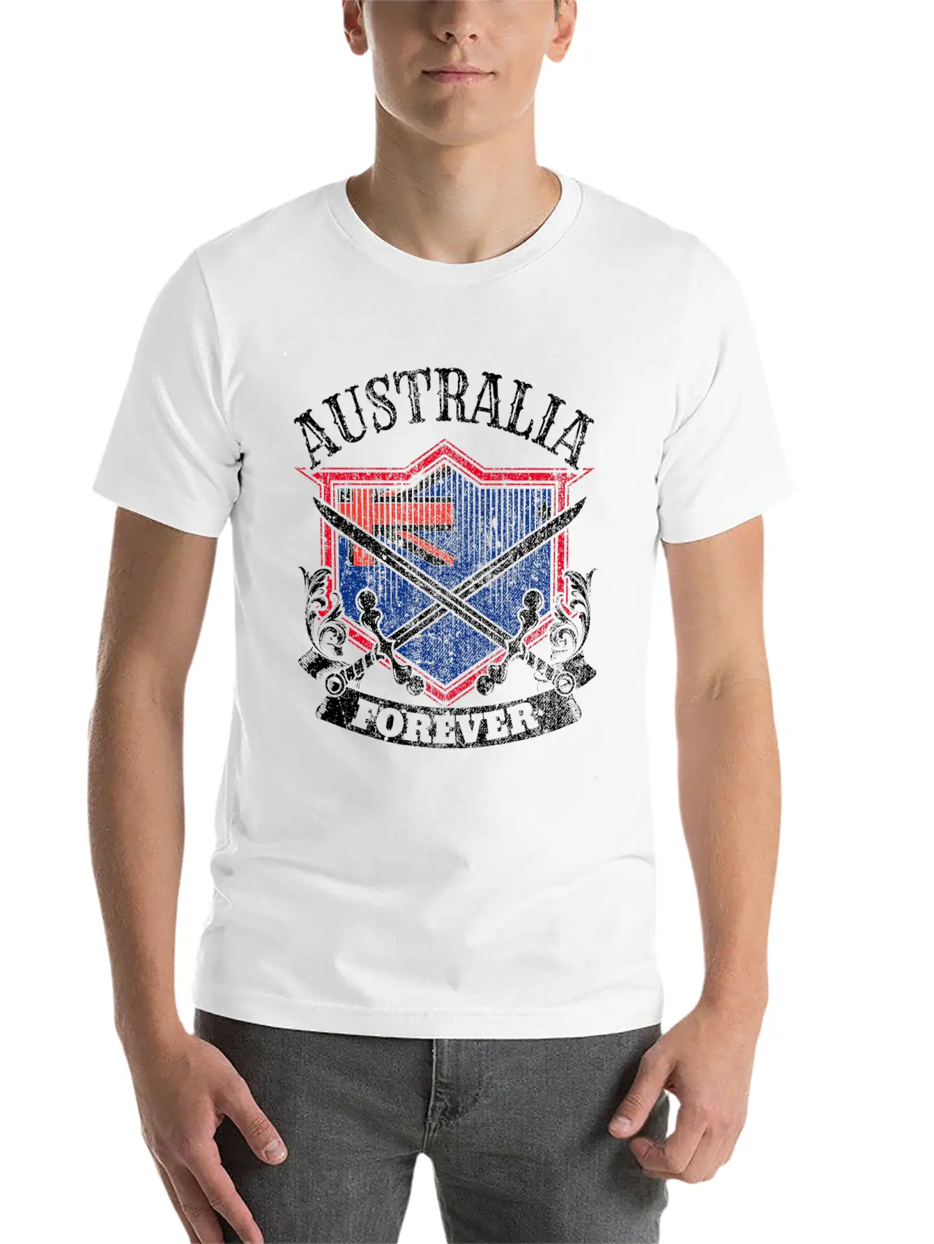 Australia For Always Land Gift Basic Graphic T-Shirt – Daily Comfort In Soft Cotton
