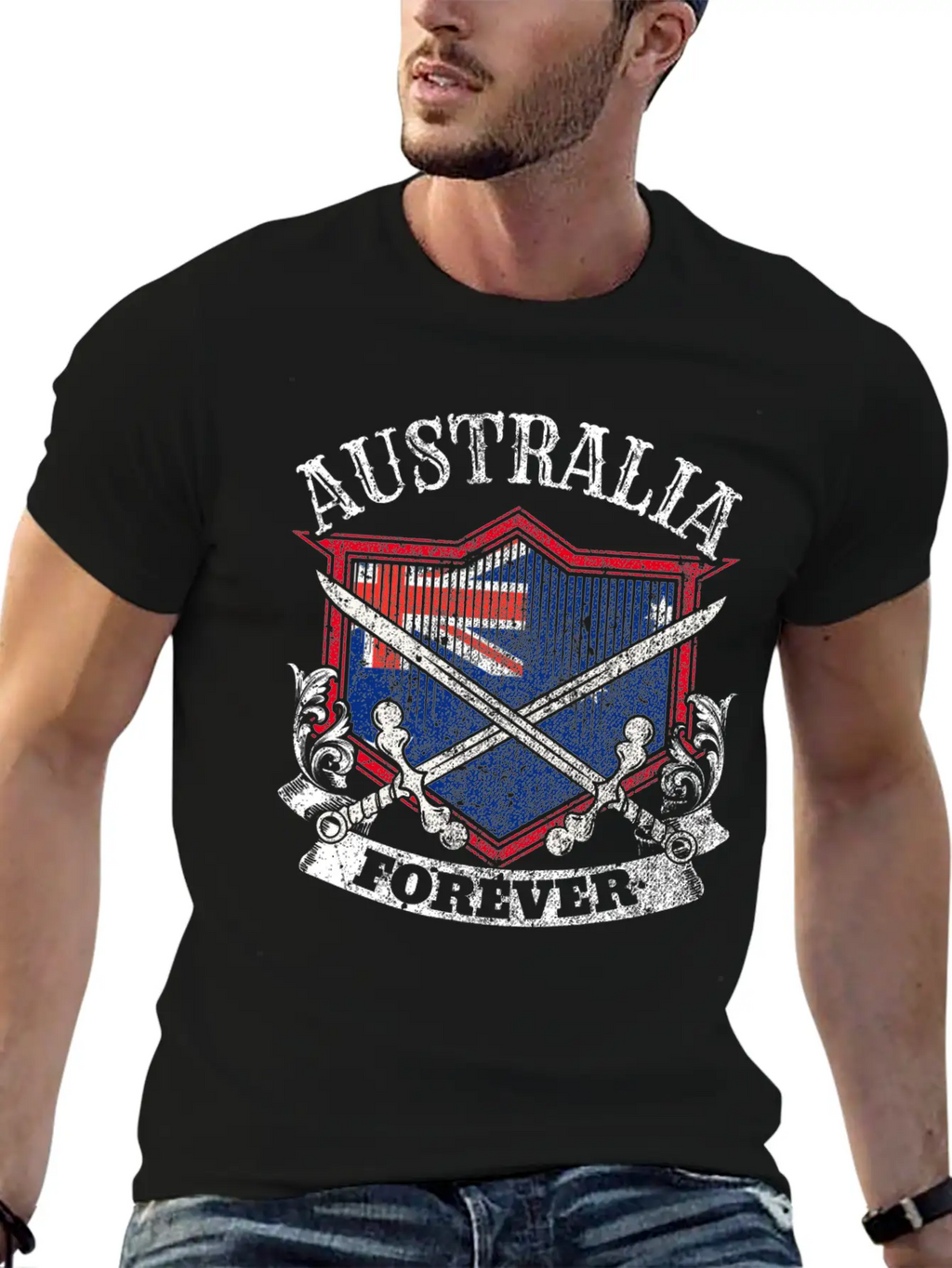 Australia For Always Land Gift Basic Graphic T-Shirt – Daily Comfort In Soft Cotton