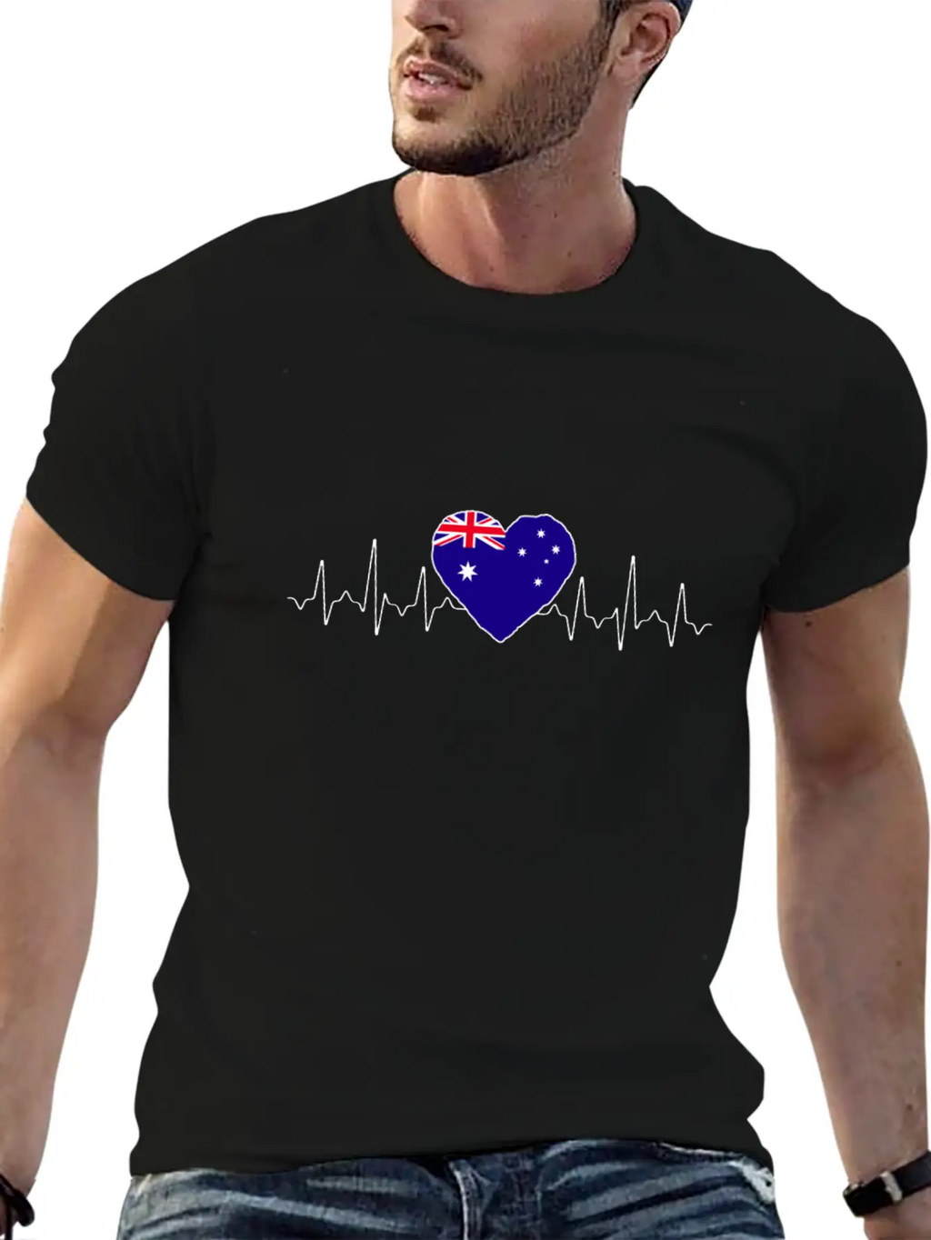 Australia Heartbeat Flag Classic Cotton Tee – Unisex Comfort For Any Season