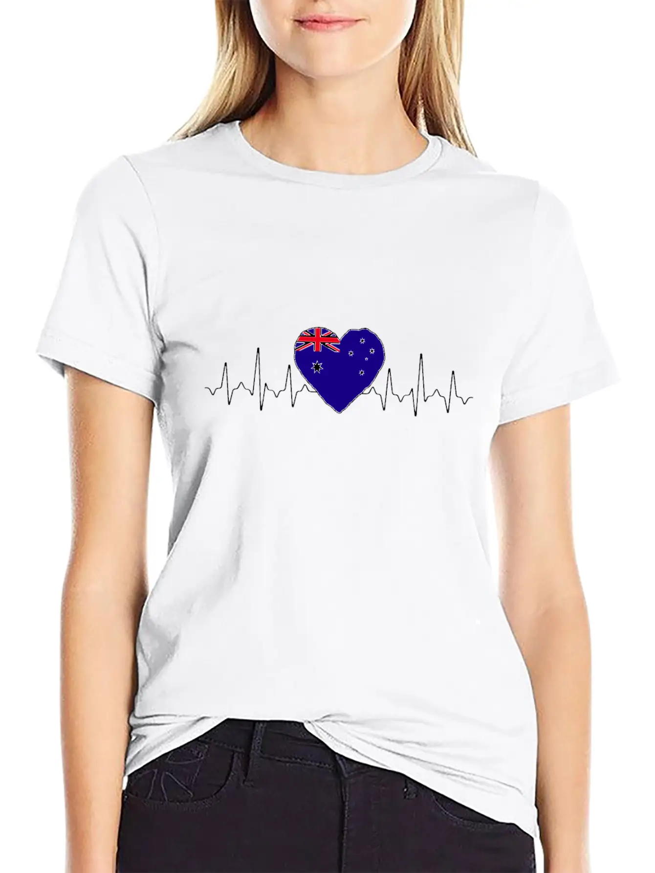 Australia Heartbeat Flag Classic Cotton Tee – Unisex Comfort For Any Season