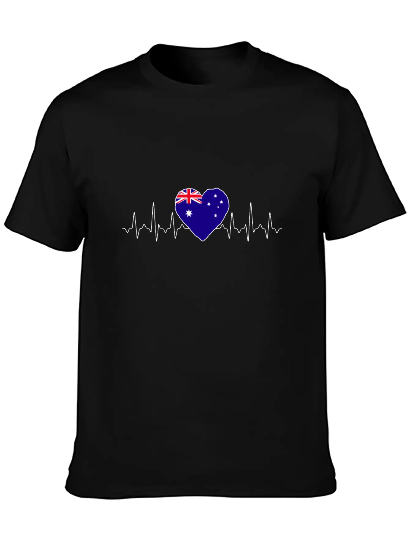Australia Heartbeat Flag Classic Cotton Tee – Unisex Comfort For Any Season