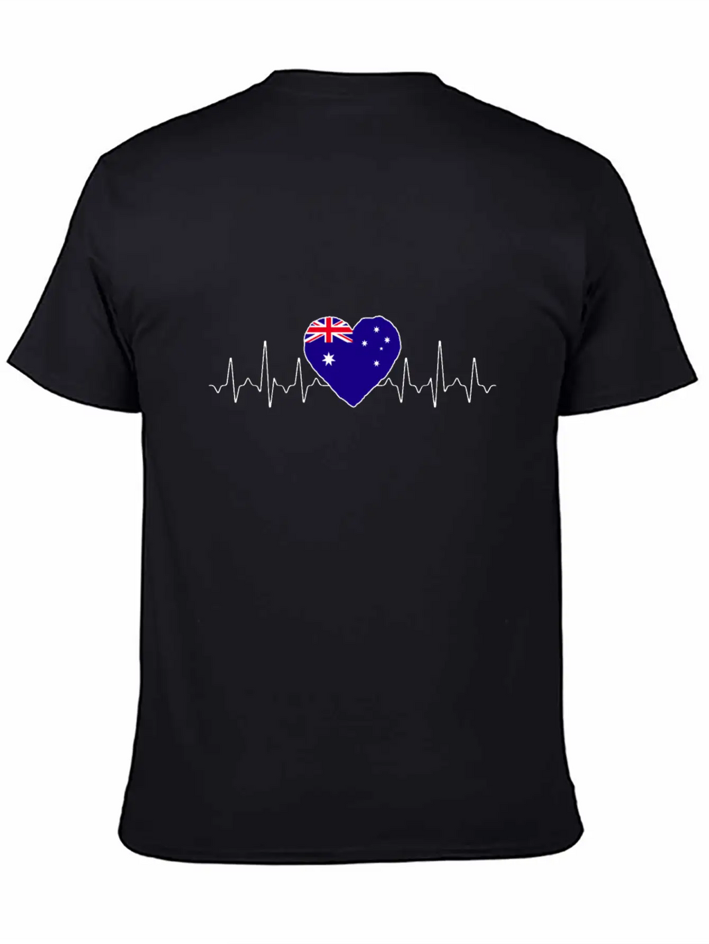 Australia Heartbeat Flag Classic Cotton Tee – Unisex Comfort For Any Season