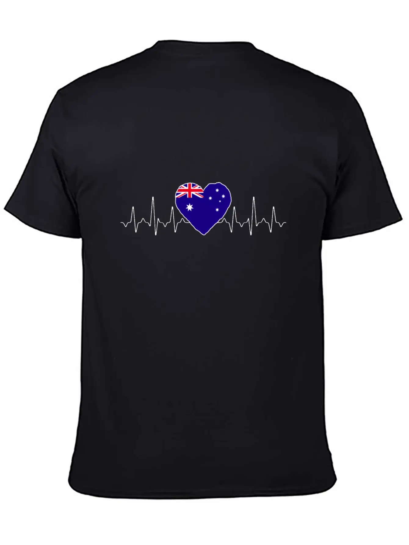 Australia Heartbeat Flag Classic Cotton Tee – Unisex Comfort For Any Season