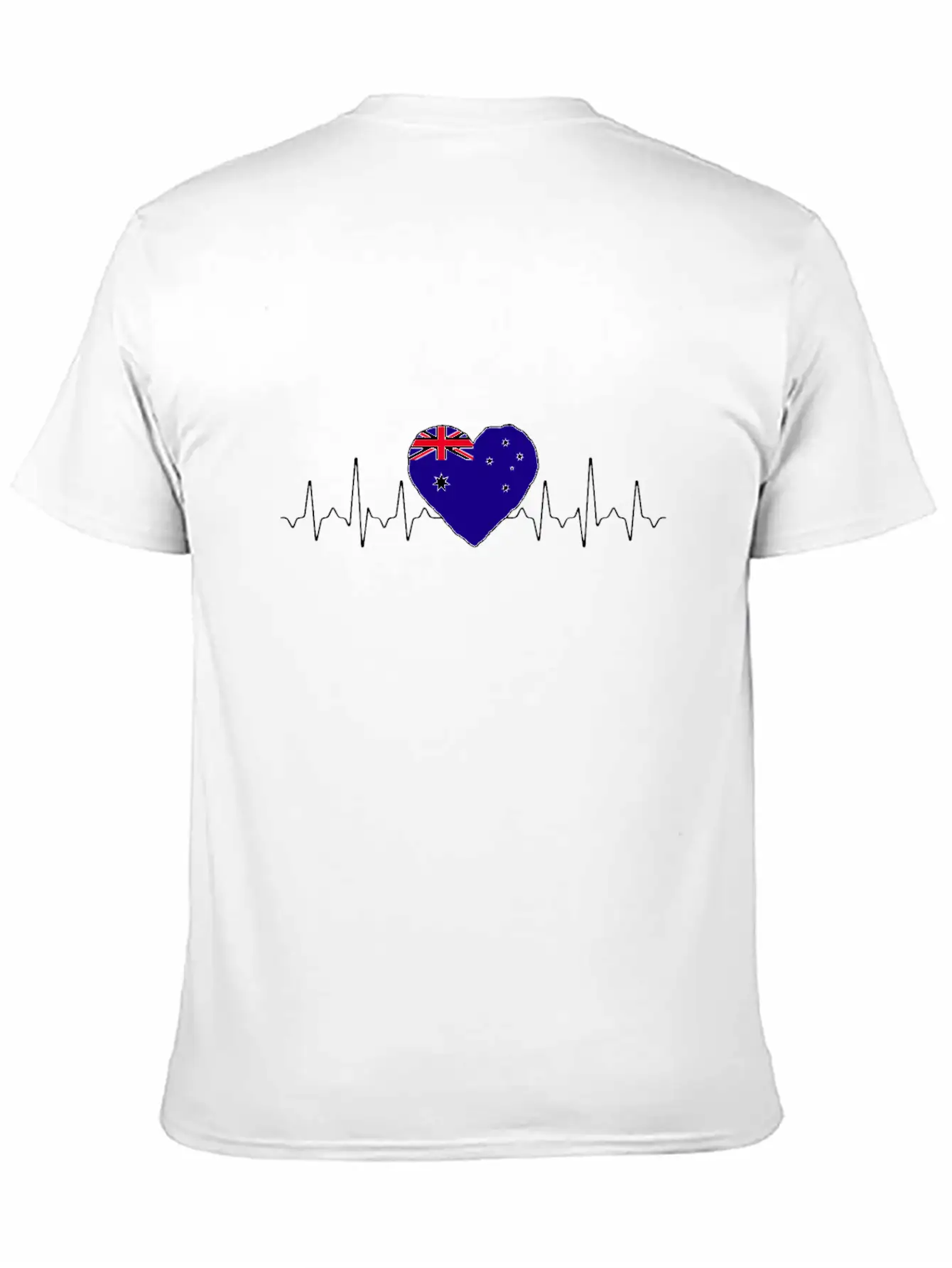 Australia Heartbeat Flag Classic Cotton Tee – Unisex Comfort For Any Season