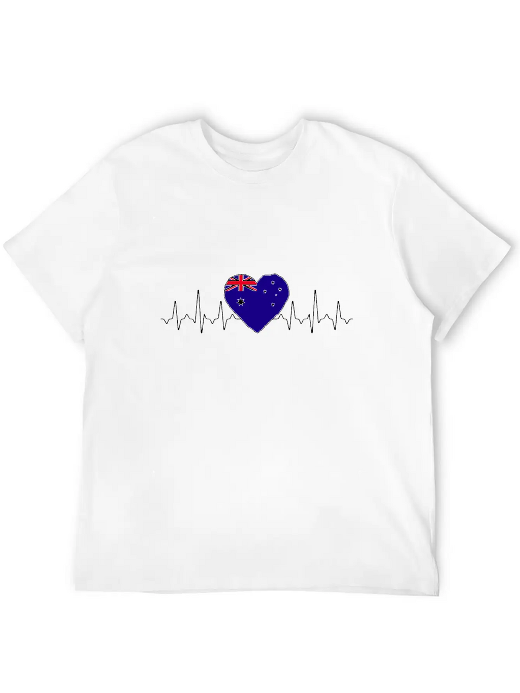 Australia Heartbeat Flag Classic Cotton Tee – Unisex Comfort For Any Season