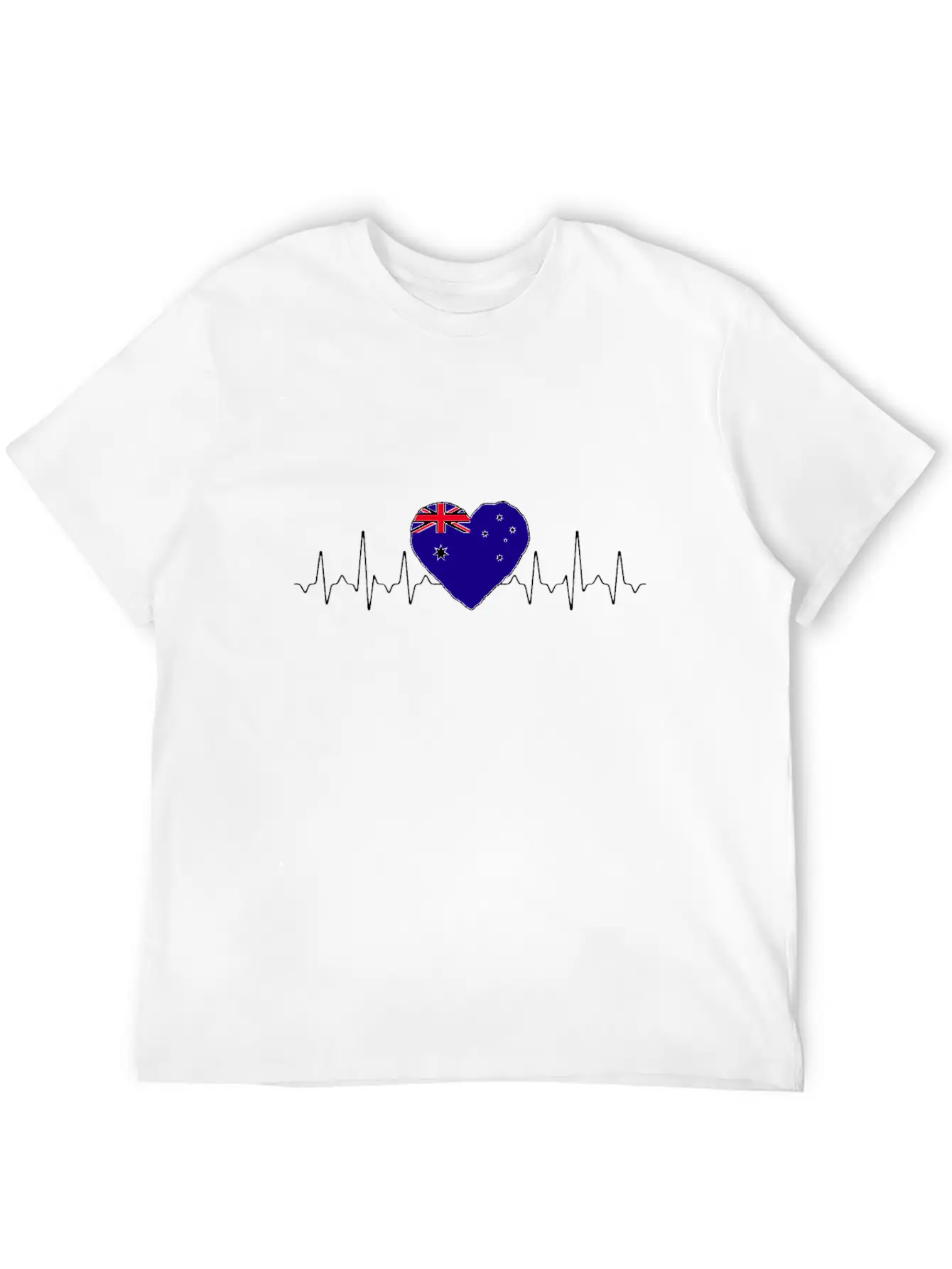 Australia Heartbeat Flag Classic Cotton Tee – Unisex Comfort For Any Season