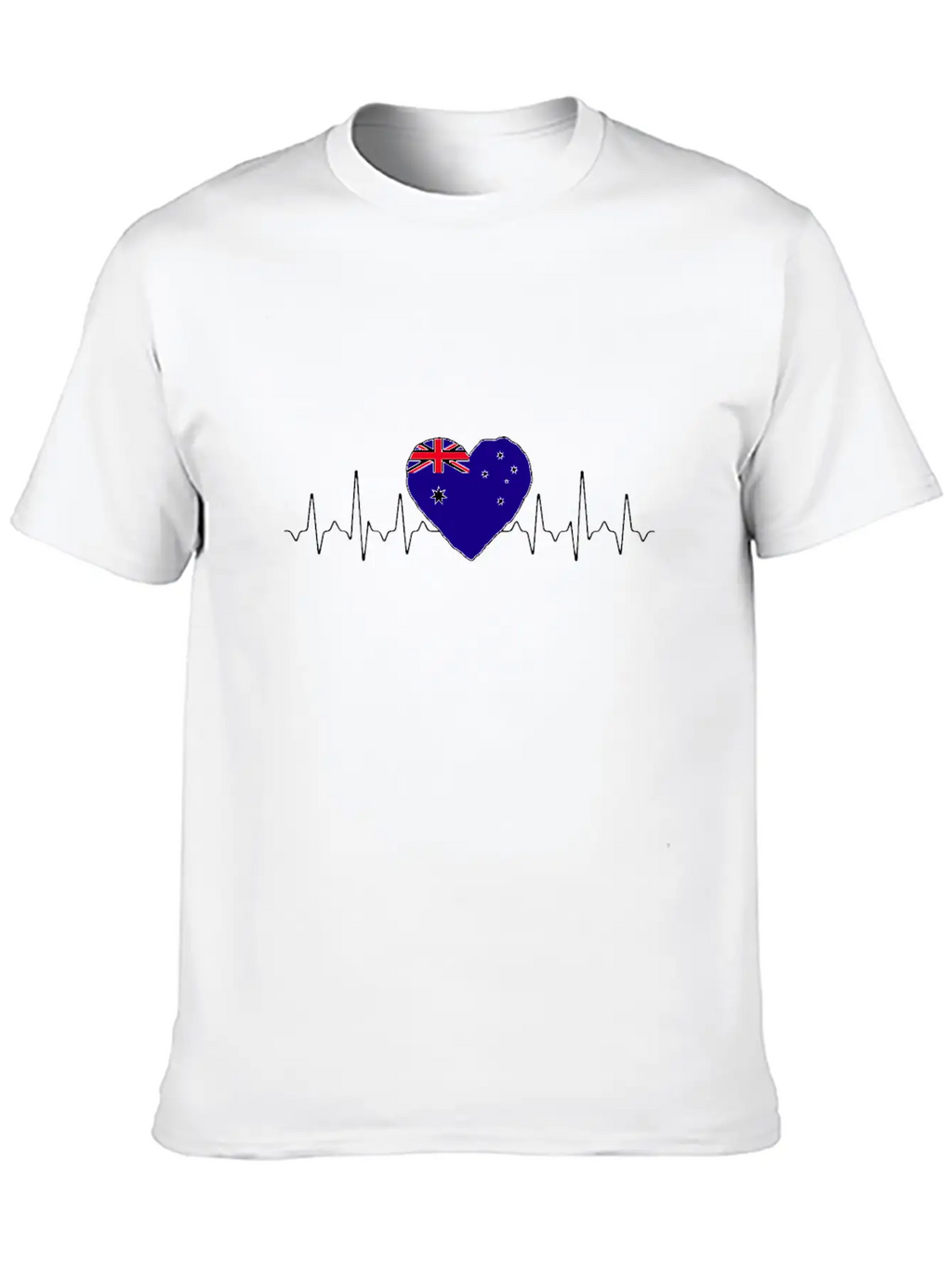 Australia Heartbeat Flag Classic Cotton Tee – Unisex Comfort For Any Season