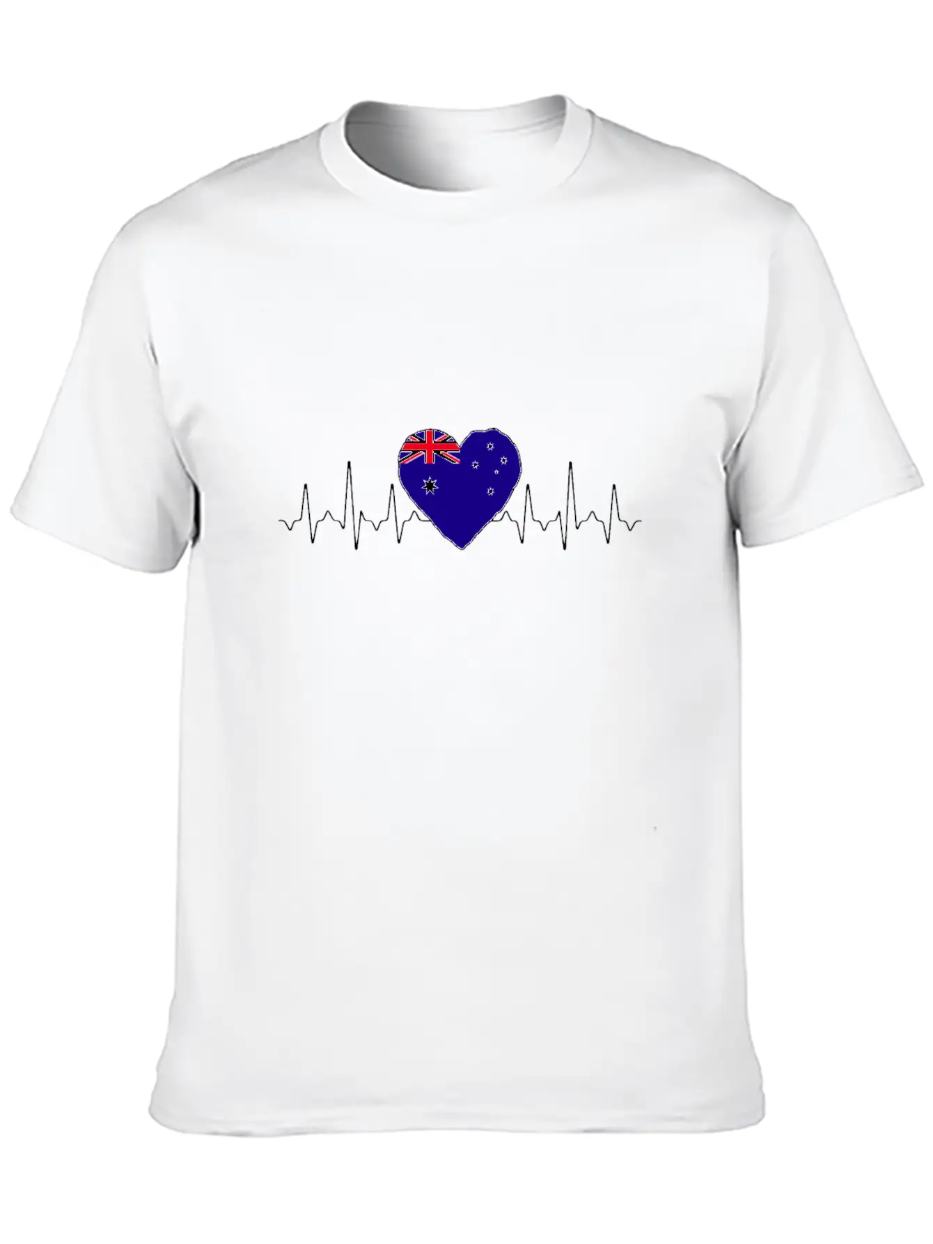 Australia Heartbeat Flag Classic Cotton Tee – Unisex Comfort For Any Season