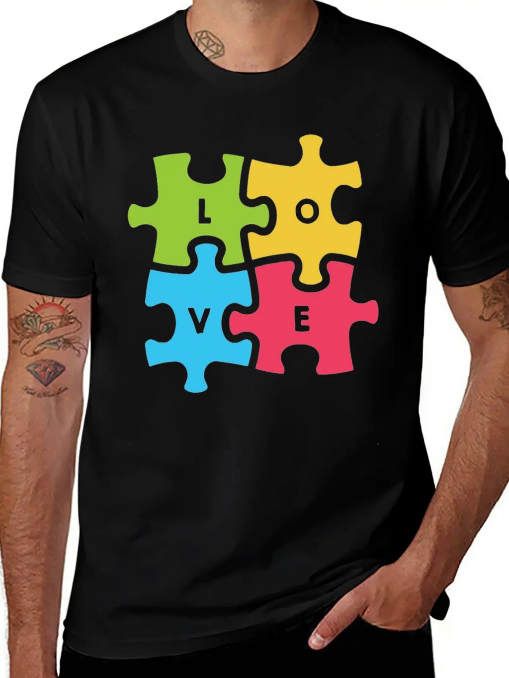 Autism Awareness Day Breathable Graphic T-Shirt – Perfect For Casual Days