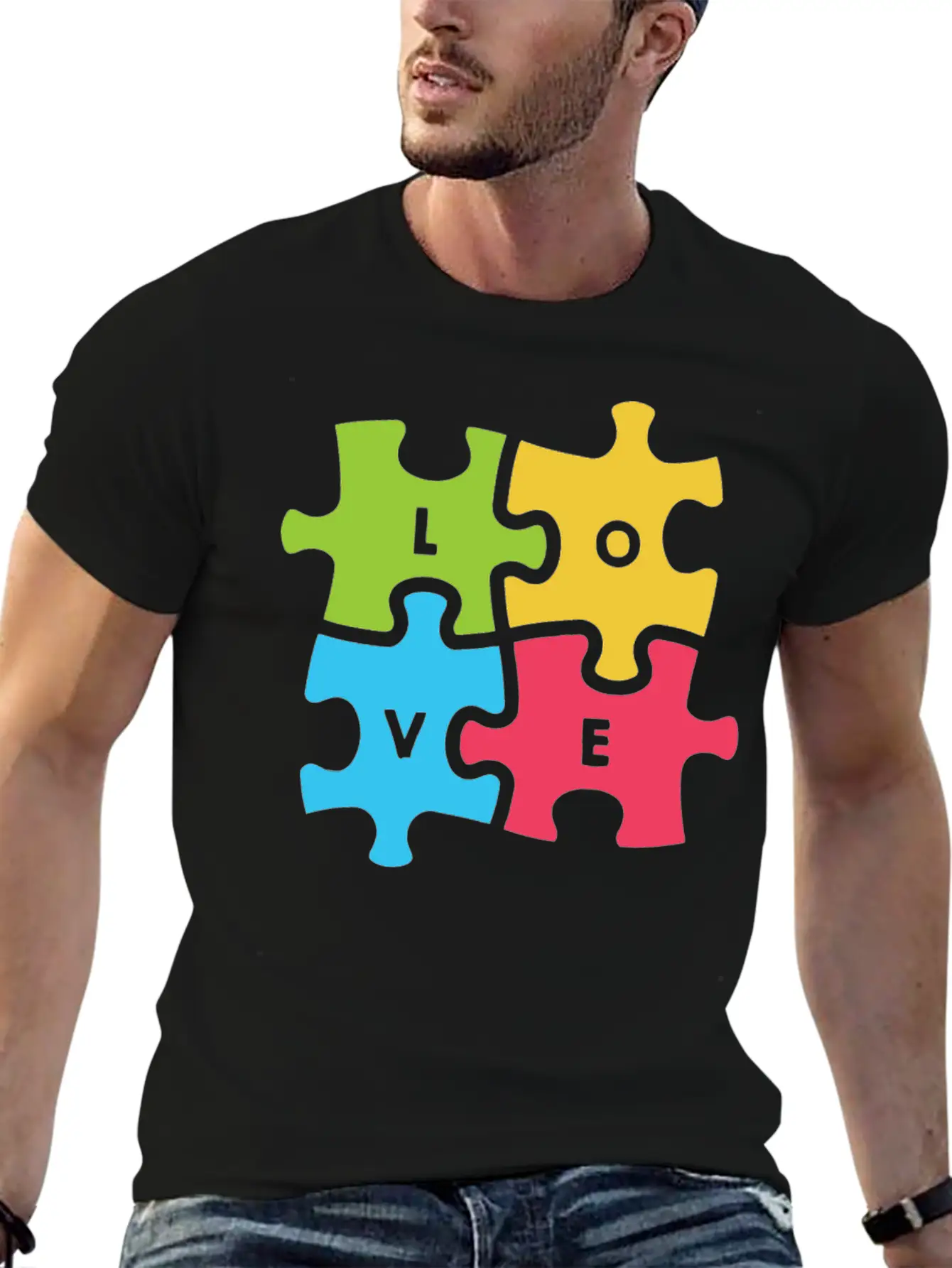 Autism Awareness Day Breathable Graphic T-Shirt – Perfect For Casual Days