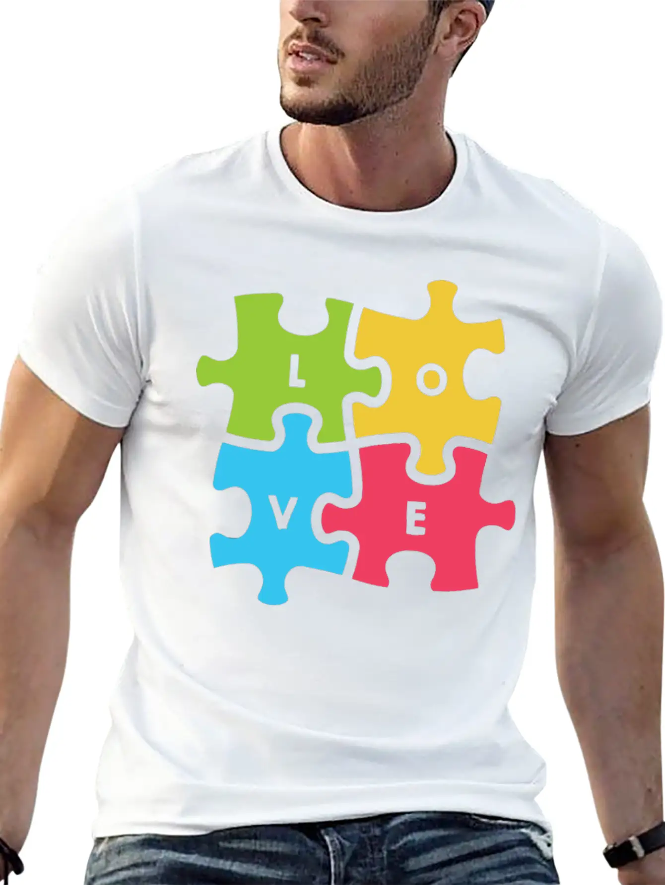 Autism Awareness Day Breathable Graphic T-Shirt – Perfect For Casual Days