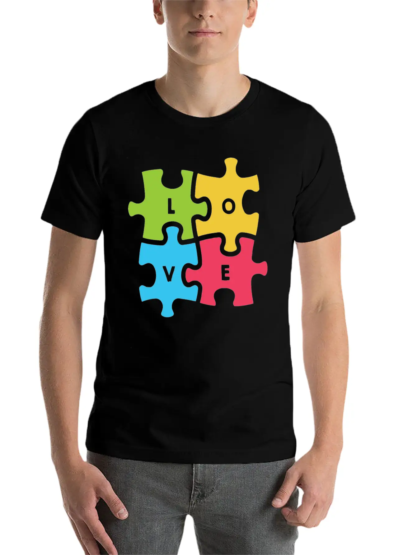 Autism Awareness Day Breathable Graphic T-Shirt – Perfect For Casual Days