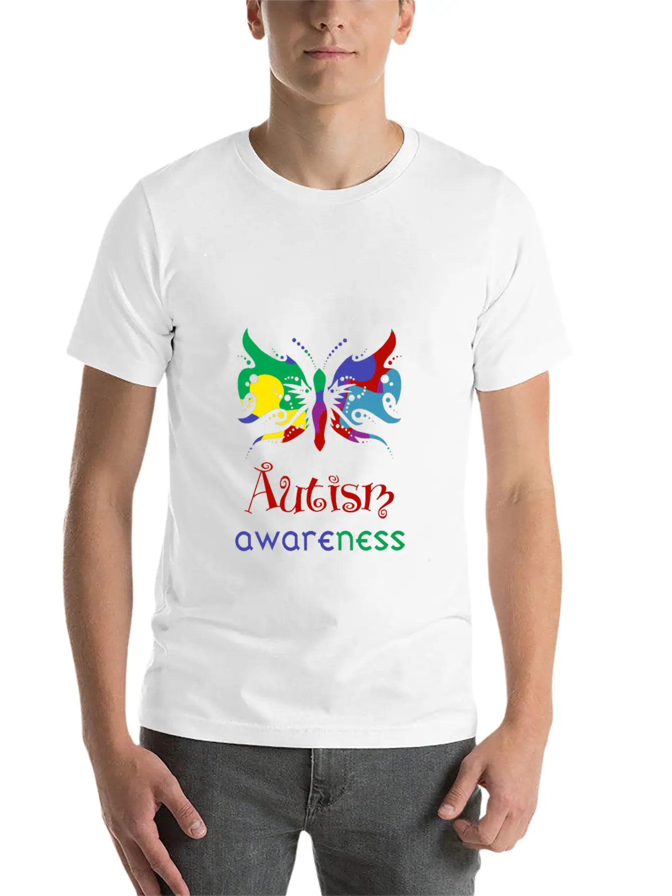 Autism Awareness Relaxed Everyday Tee – Lightweight And Durable Cotton