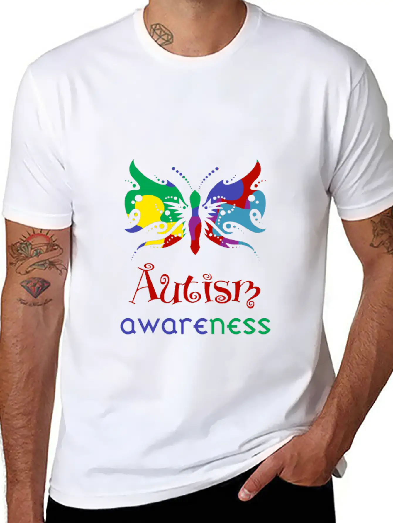 Autism Awareness Relaxed Everyday Tee – Lightweight And Durable Cotton
