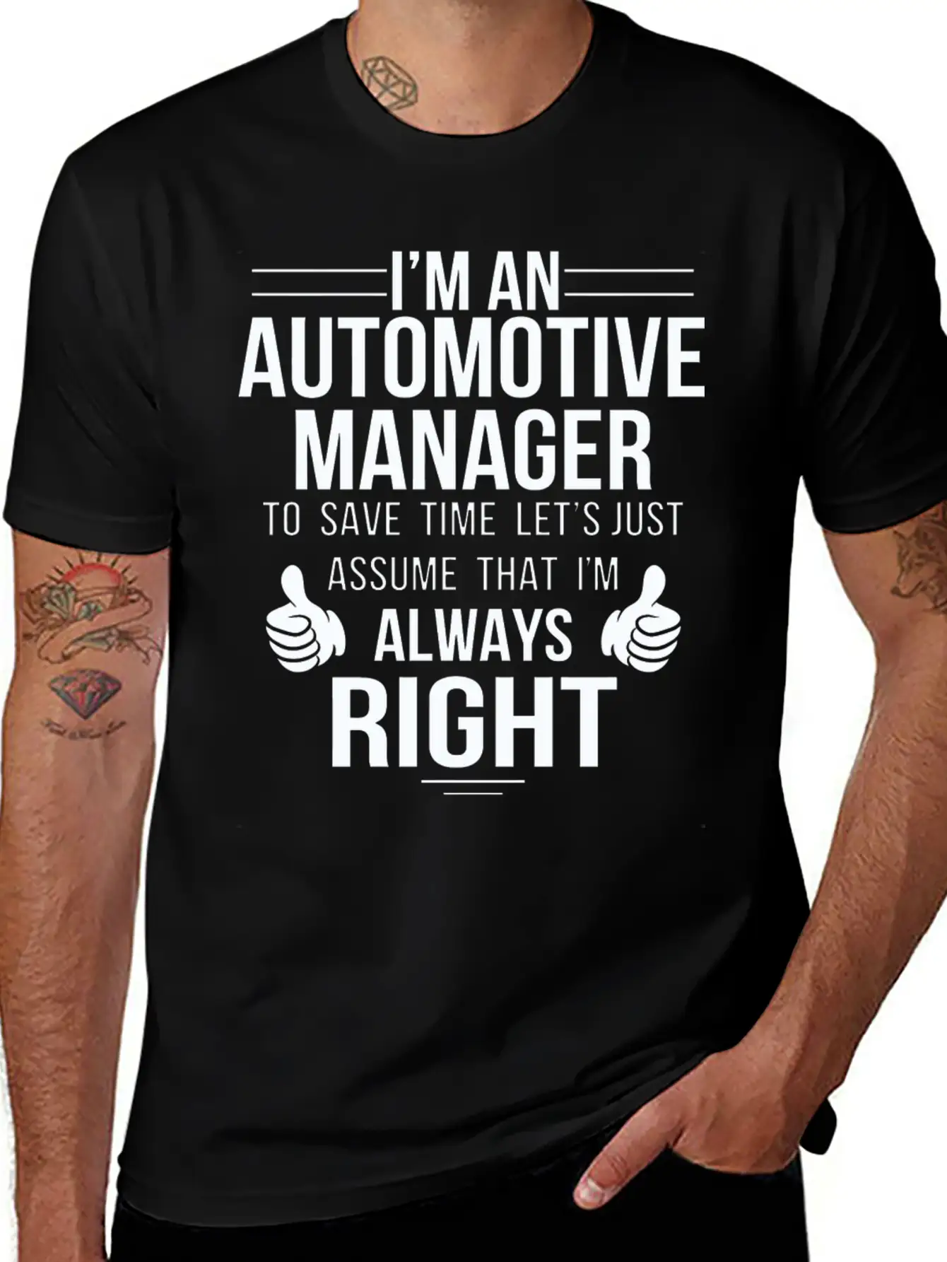 Automotive Manager - Assume Automotive Manager A Classic Cotton Tee – Unisex Comfort For Any Season