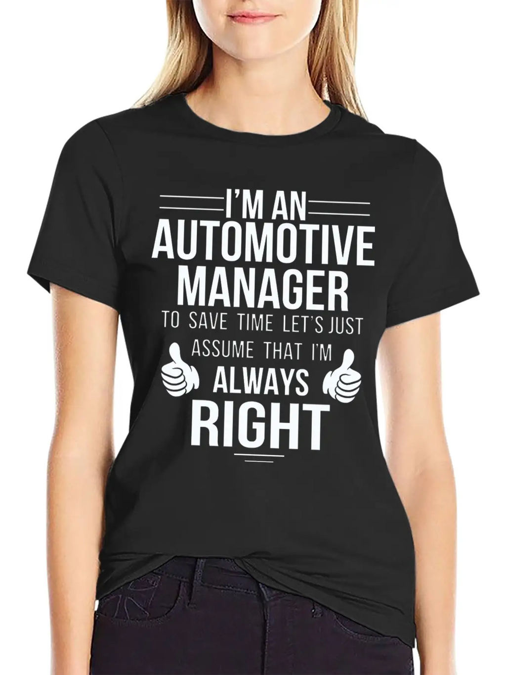 Automotive Manager - Assume Automotive Manager A Classic Cotton Tee – Unisex Comfort For Any Season