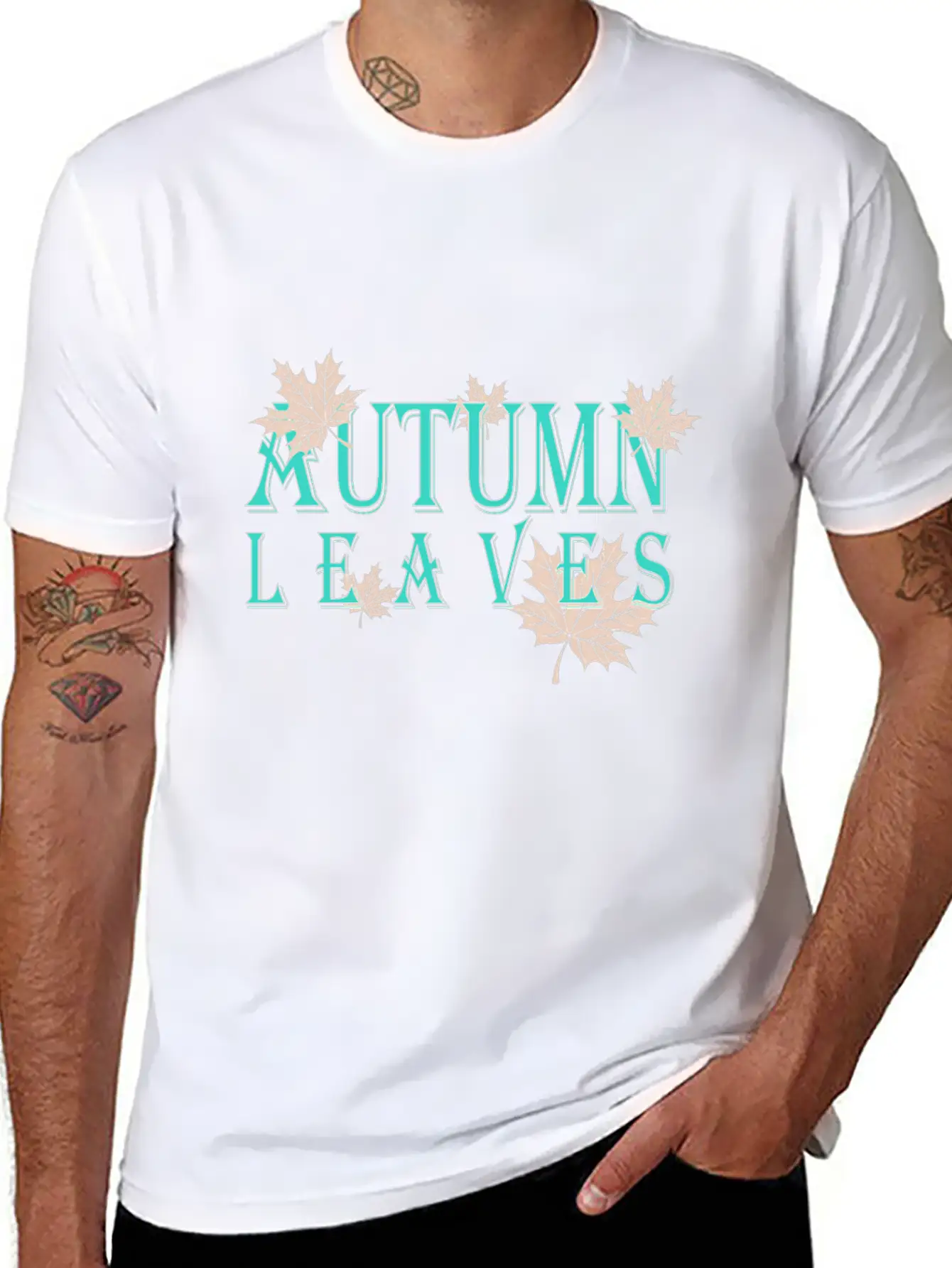 Autumn Leaves, The Beginning Of Autumn Classic Cotton Tee – Unisex Comfort For Any Season