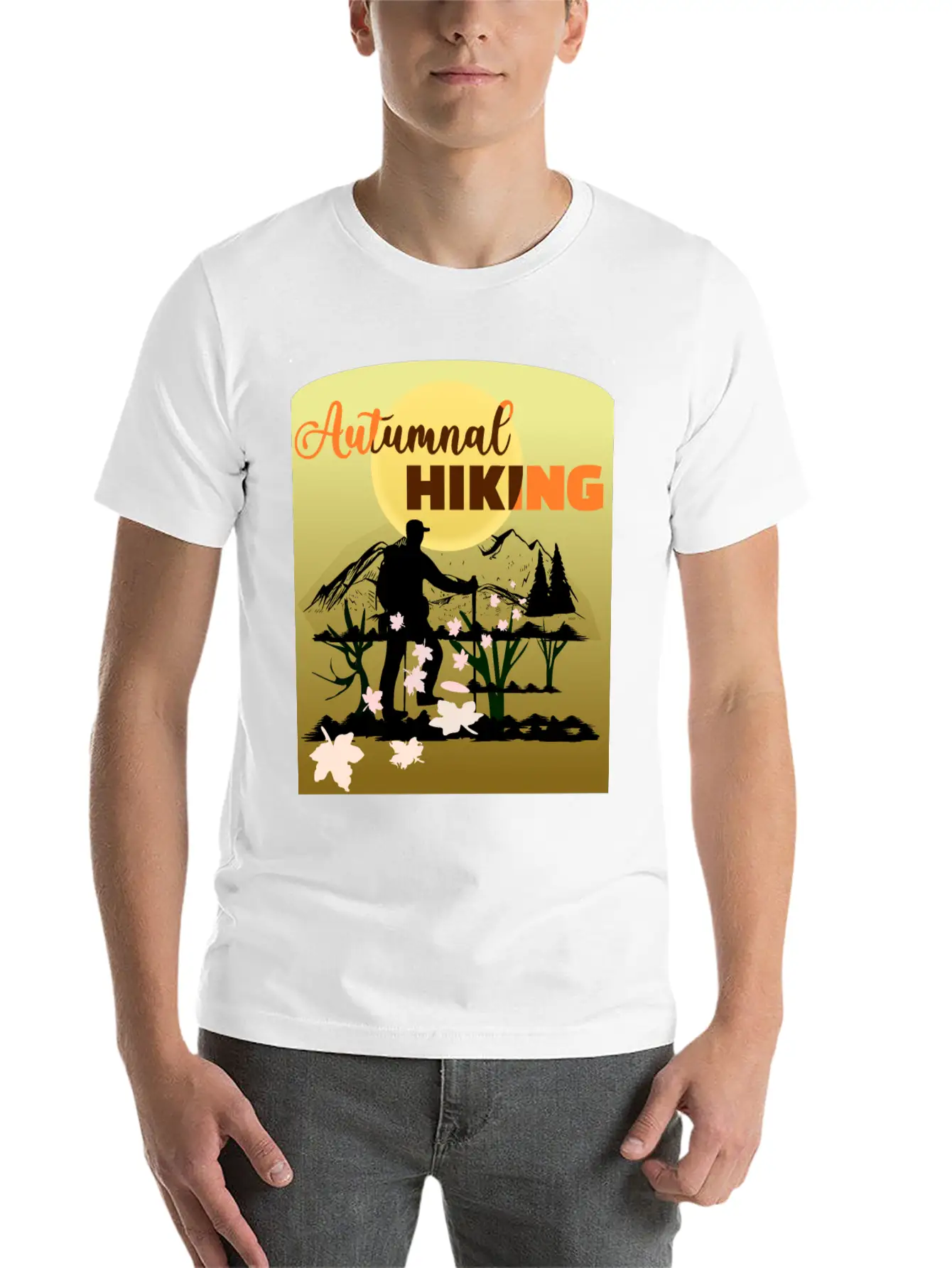 Autumnal Hiking | Autumn Hiking Timeless Short Sleeve Tee – Comfy And Minimalist Design