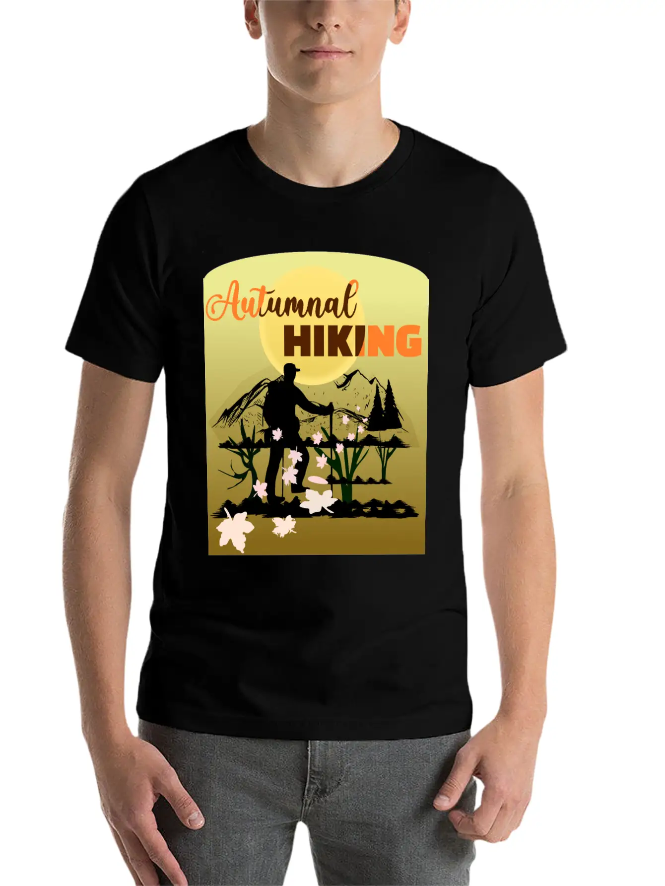 Autumnal Hiking | Autumn Hiking Timeless Short Sleeve Tee – Comfy And Minimalist Design