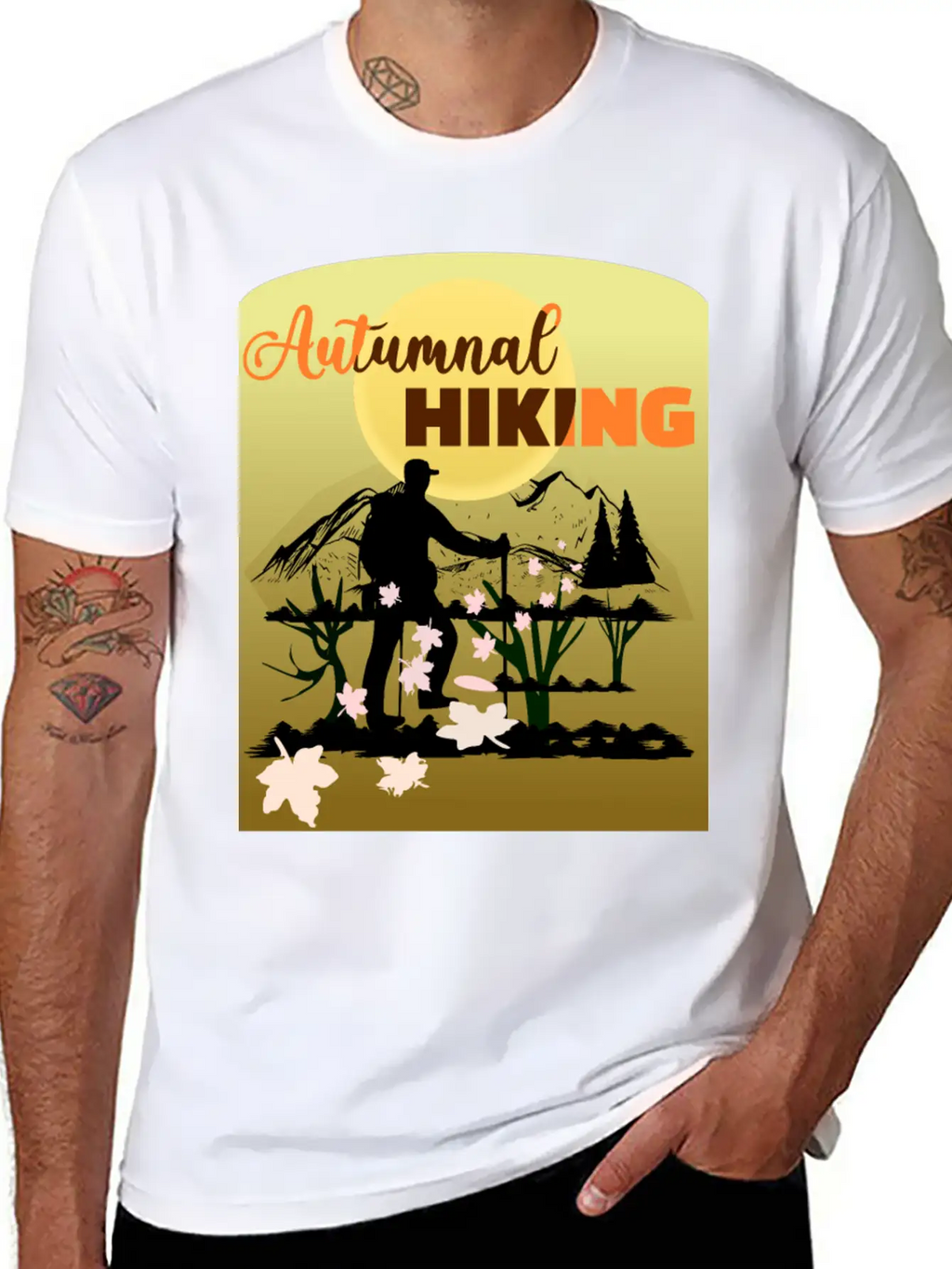 Autumnal Hiking | Autumn Hiking Timeless Short Sleeve Tee – Comfy And Minimalist Design