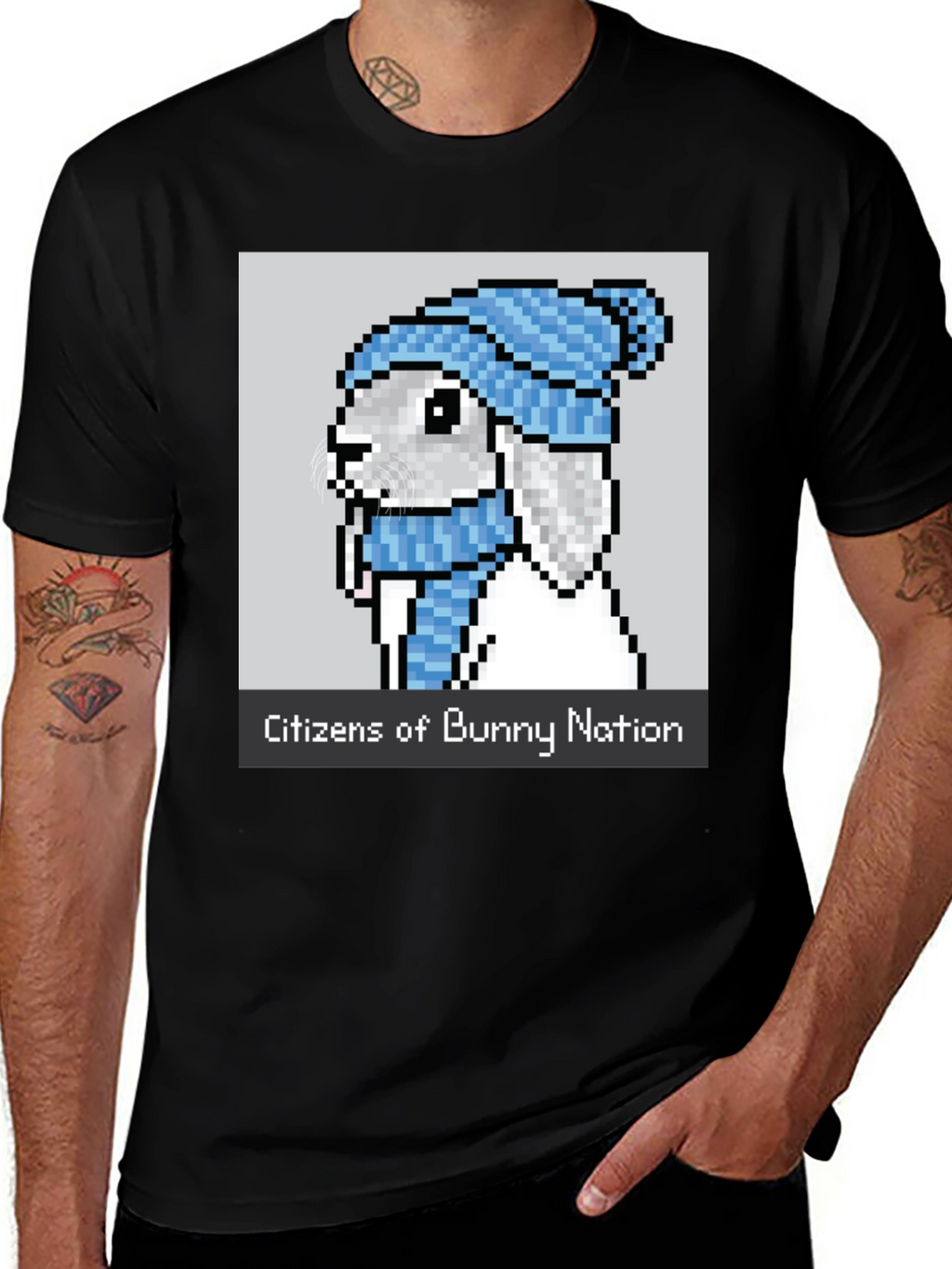 Citizens of Bunny Nation Black T-Shirt