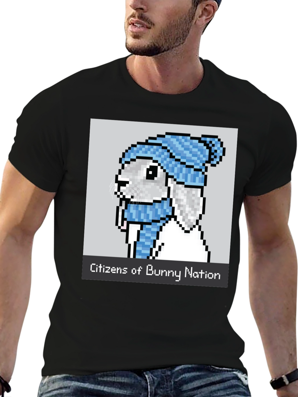 Citizens of Bunny Nation Black T-Shirt