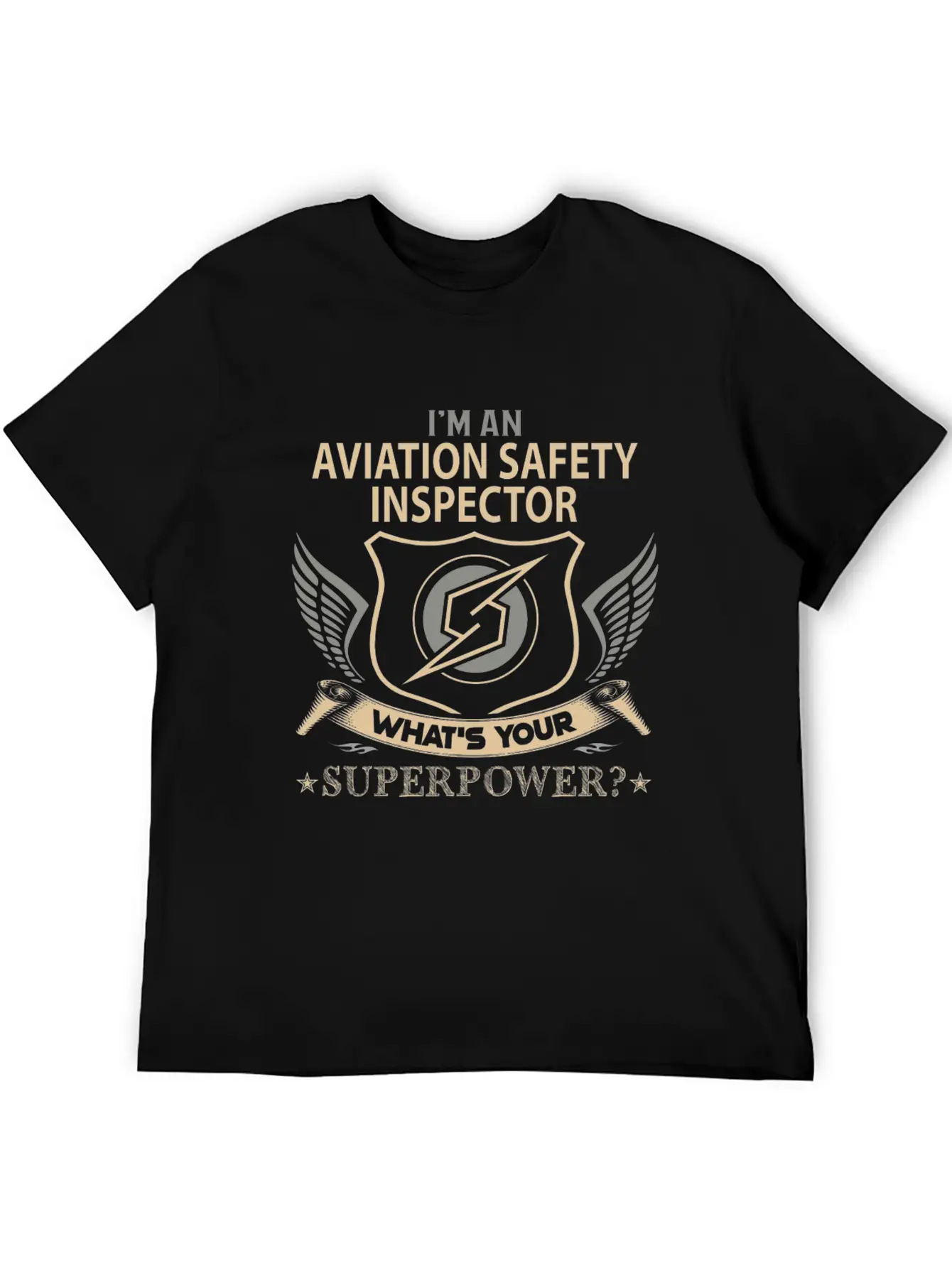 Aviation Safety Inspector T Shirt - Superpower Job Timeless Short Sleeve Tee – Comfy And Minimalist Design
