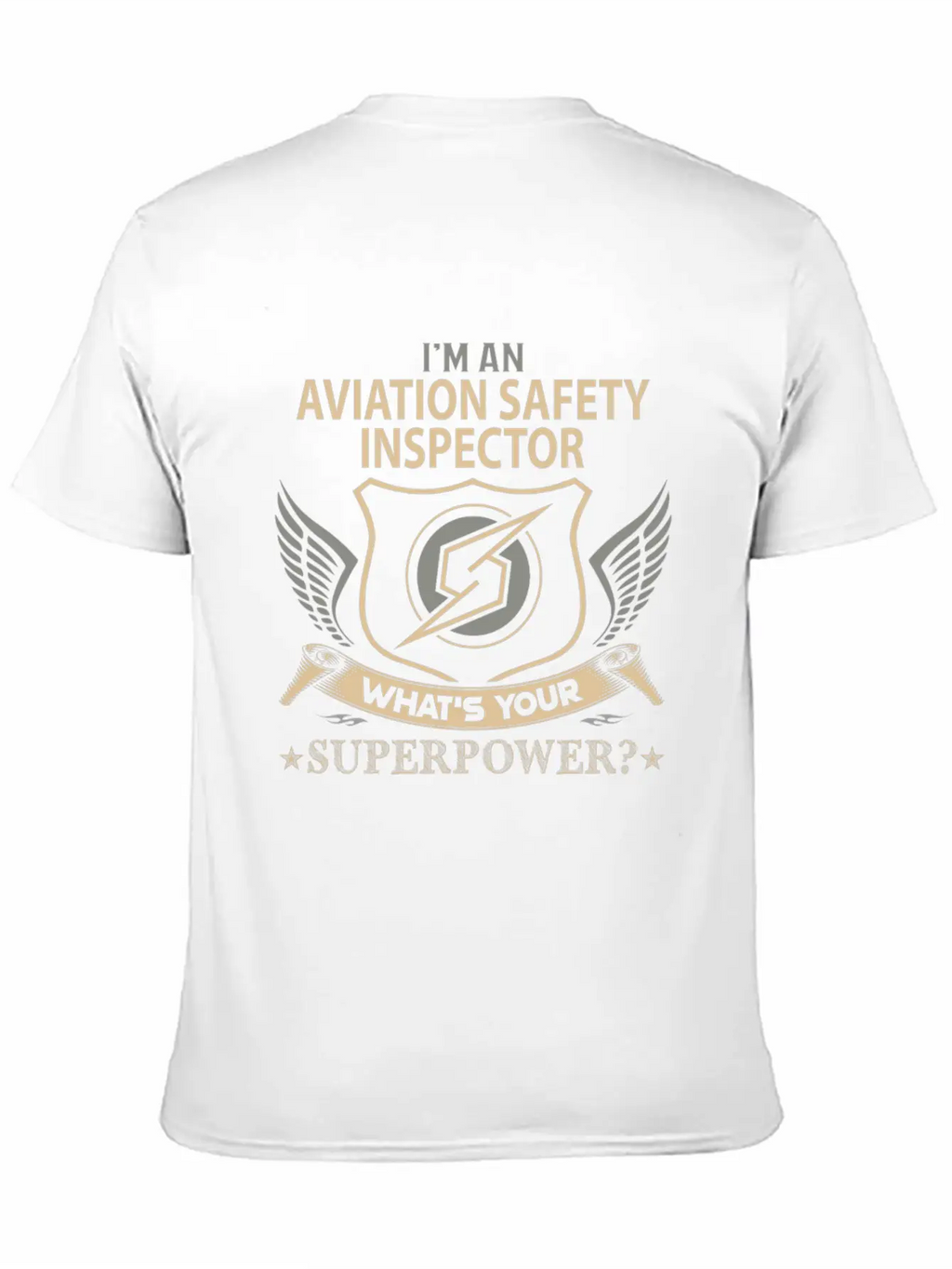 Aviation Safety Inspector T Shirt - Superpower Job Timeless Short Sleeve Tee – Comfy And Minimalist Design