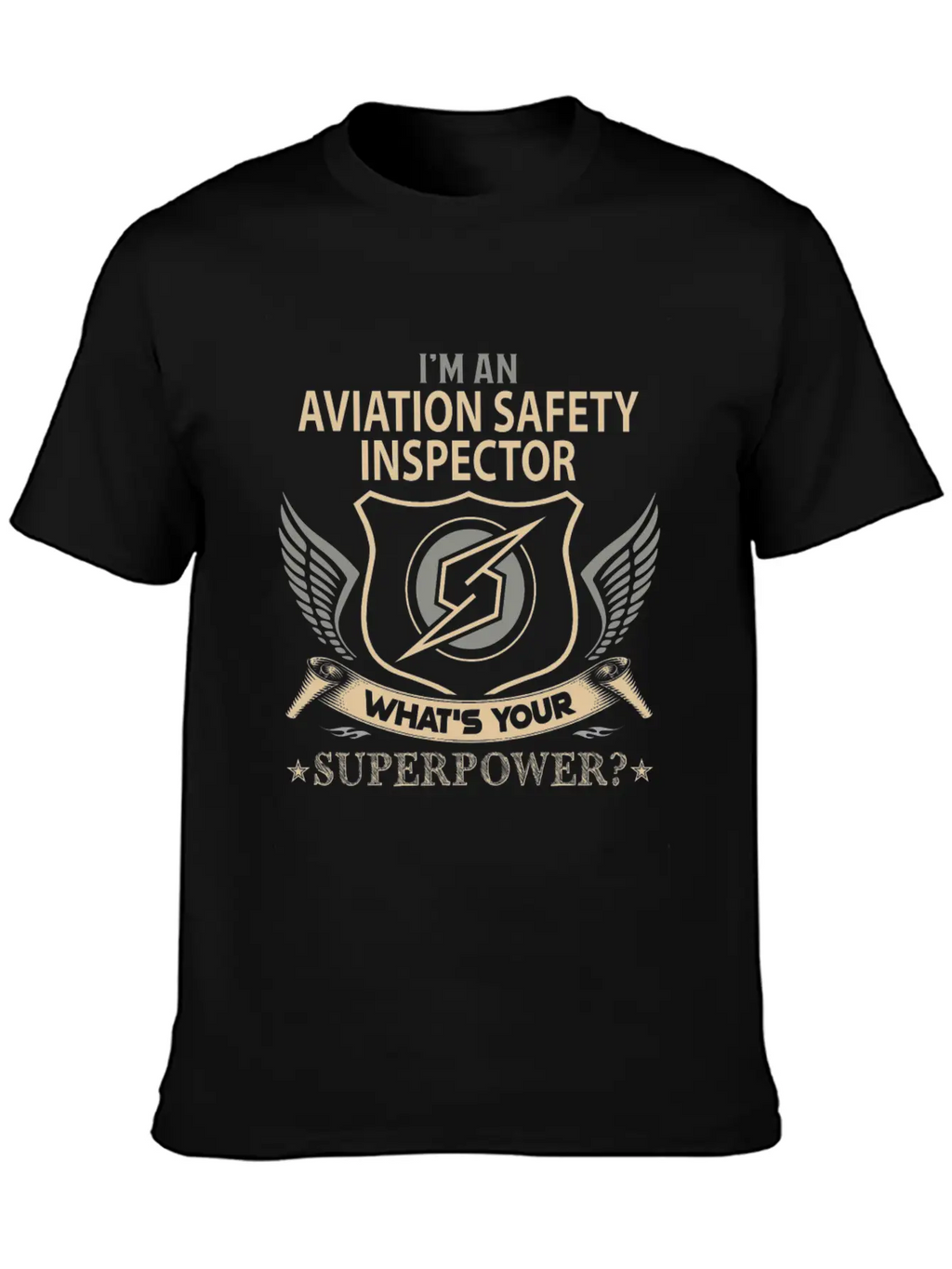 Aviation Safety Inspector T Shirt - Superpower Job Timeless Short Sleeve Tee – Comfy And Minimalist Design