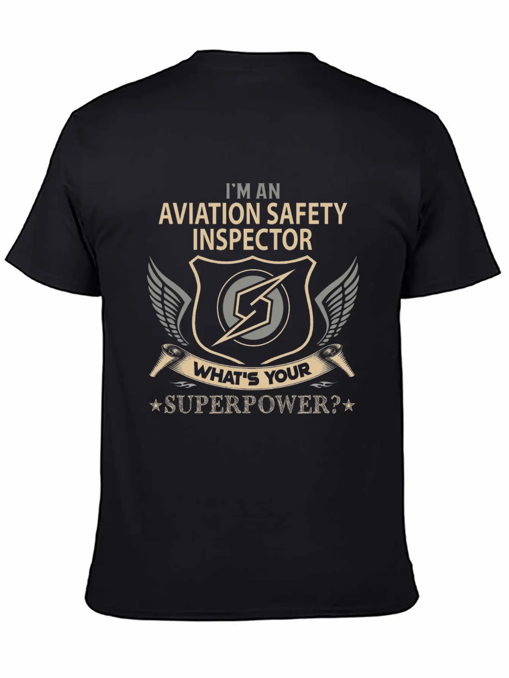 Aviation Safety Inspector T Shirt - Superpower Job Timeless Short Sleeve Tee – Comfy And Minimalist Design