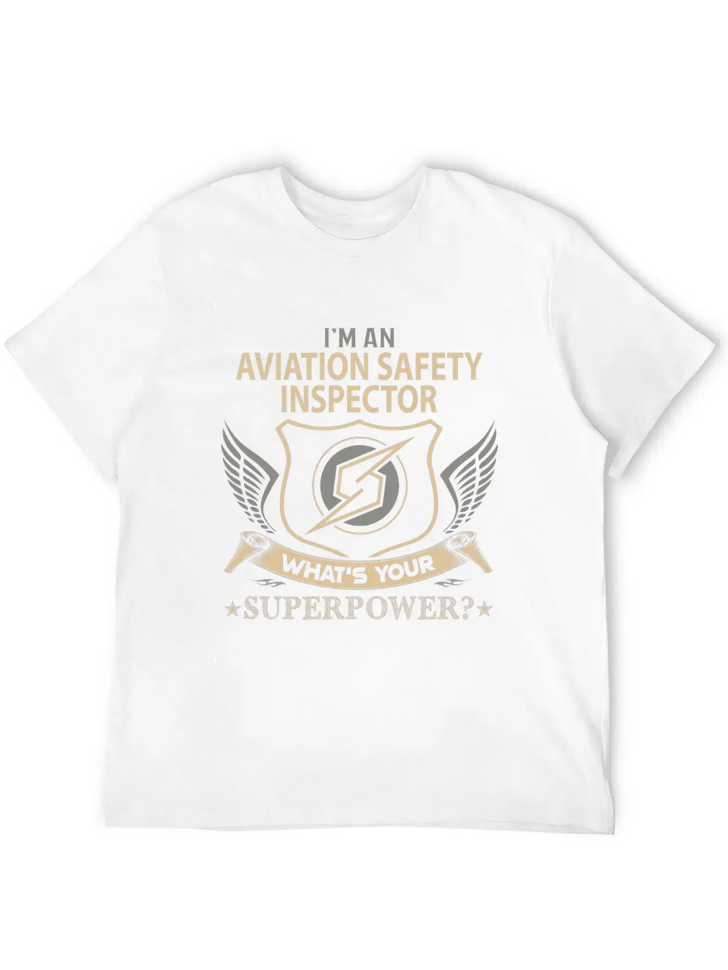 Aviation Safety Inspector T Shirt - Superpower Job Timeless Short Sleeve Tee – Comfy And Minimalist Design