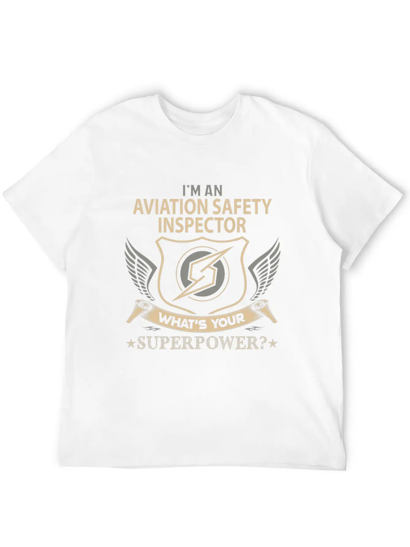 Aviation Safety Inspector T Shirt - Superpower Job Timeless Short Sleeve Tee – Comfy And Minimalist Design