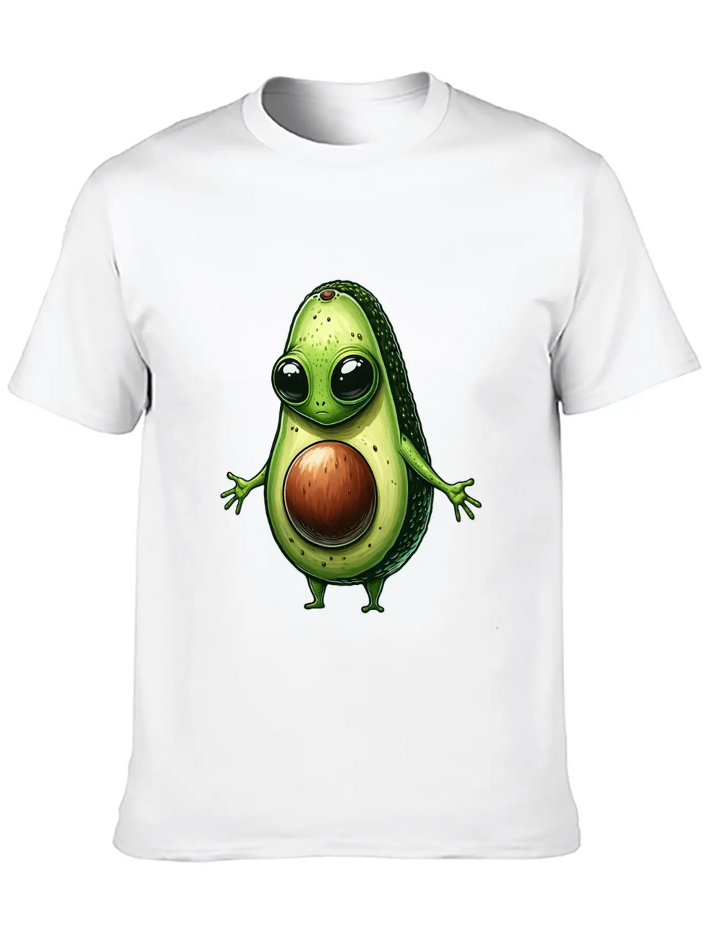 Avocado Alien Essential Cotton Tee For Daily Outfits – Unisex Style