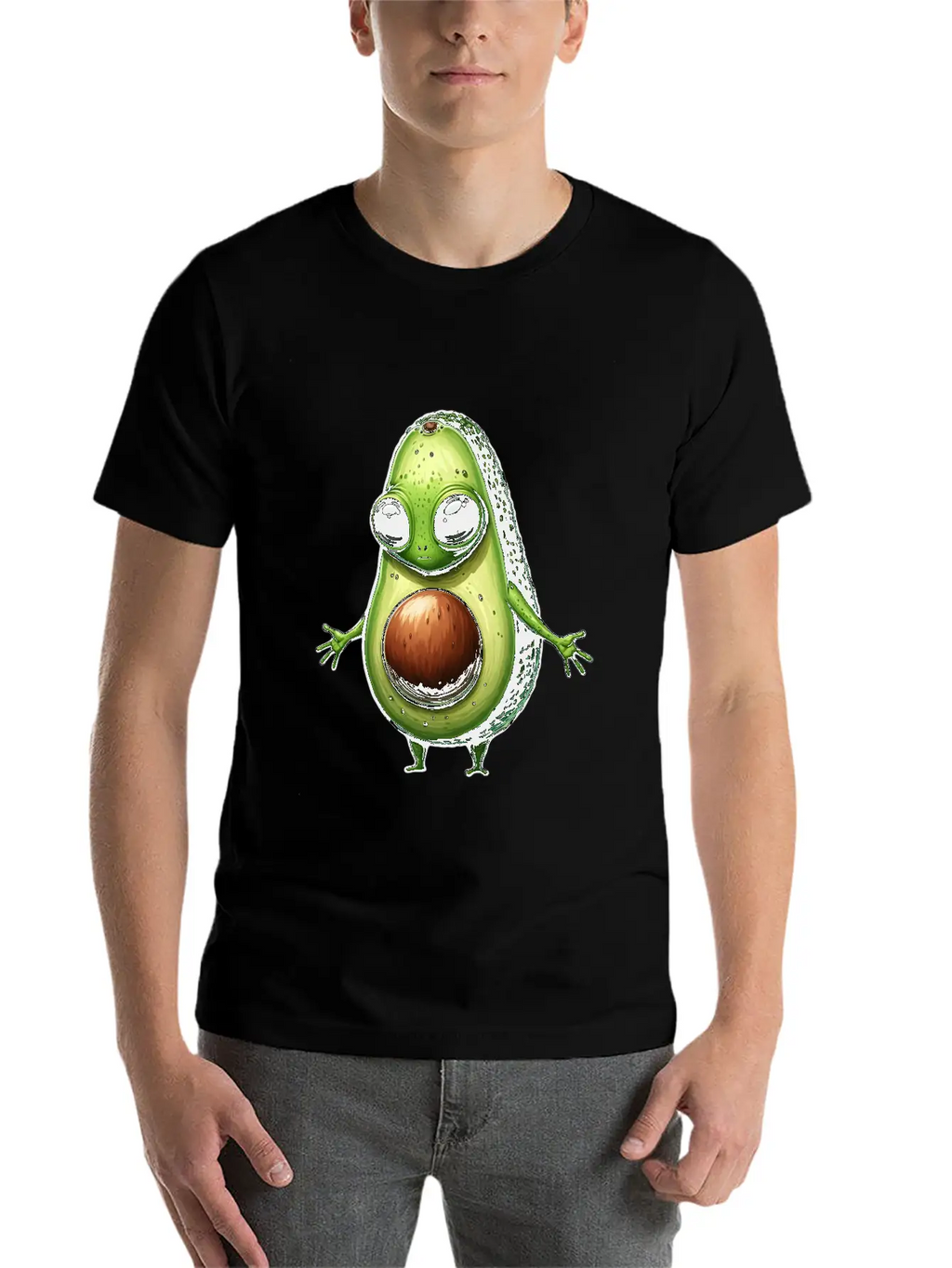 Avocado Alien Essential Cotton Tee For Daily Outfits – Unisex Style