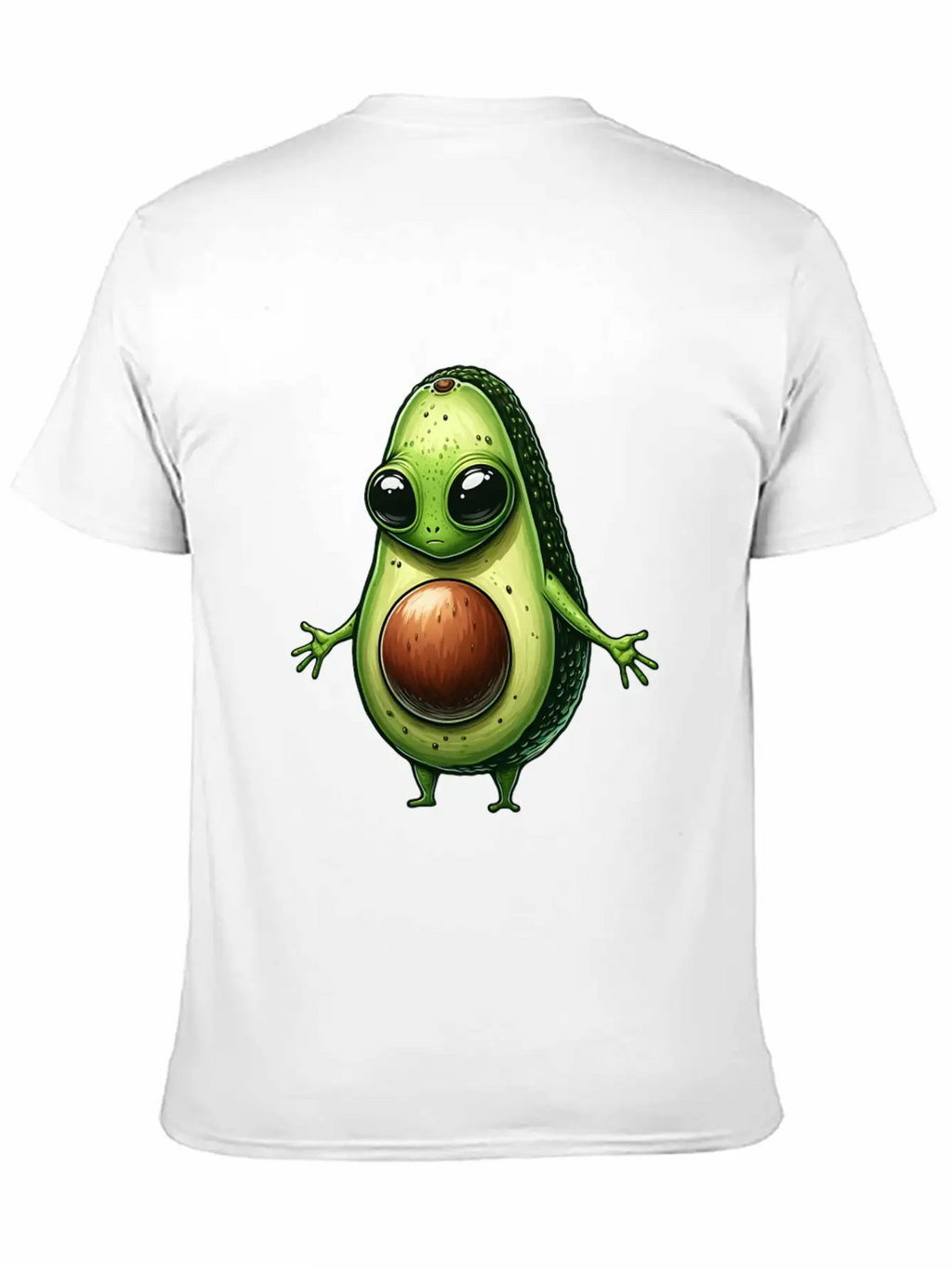 Avocado Alien Essential Cotton Tee For Daily Outfits – Unisex Style