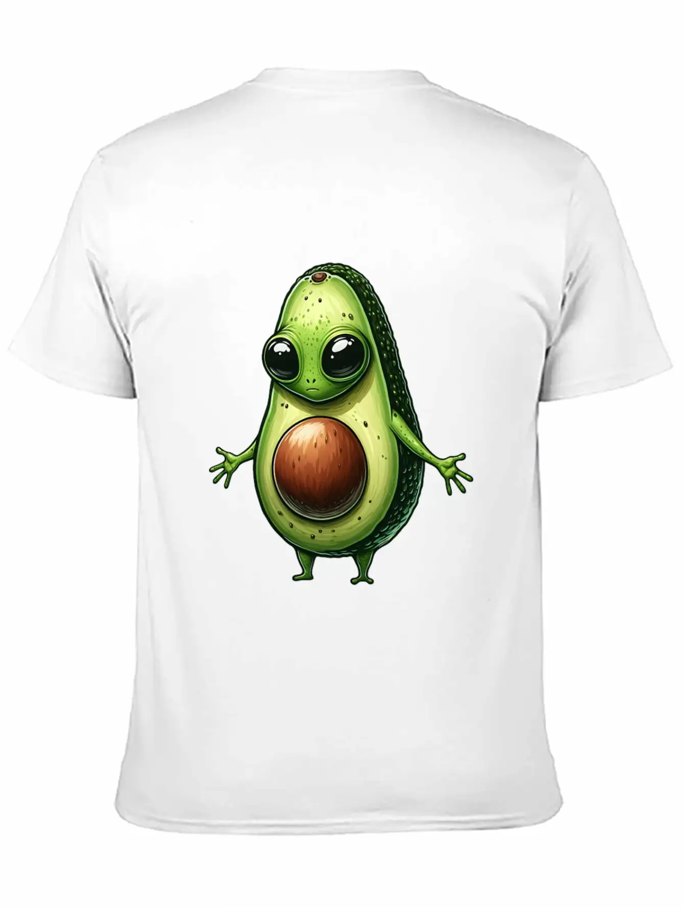 Avocado Alien Essential Cotton Tee For Daily Outfits – Unisex Style