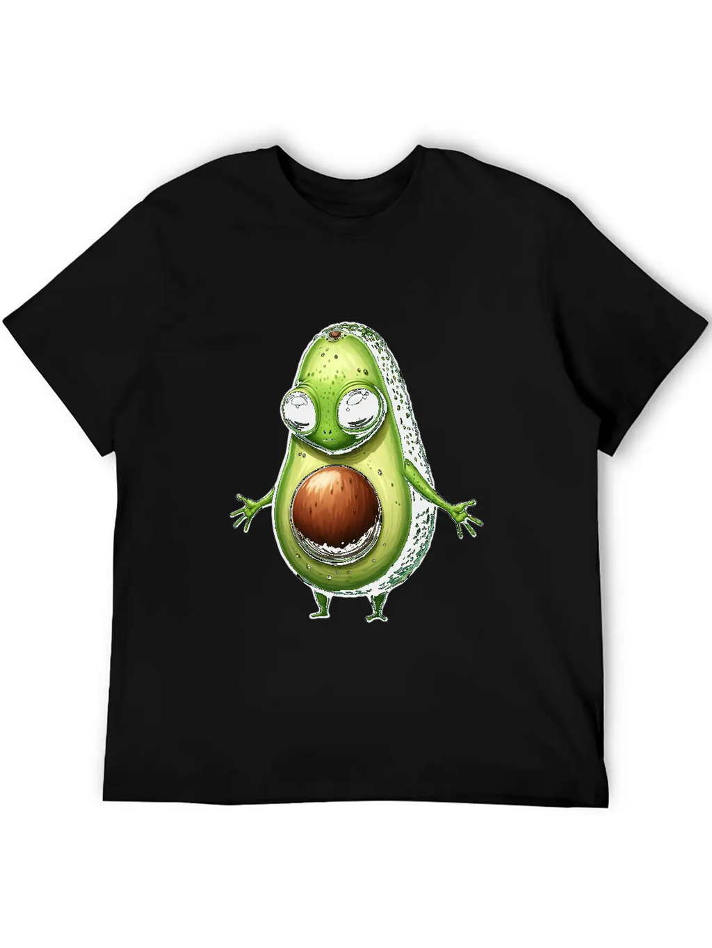 Avocado Alien Essential Cotton Tee For Daily Outfits – Unisex Style