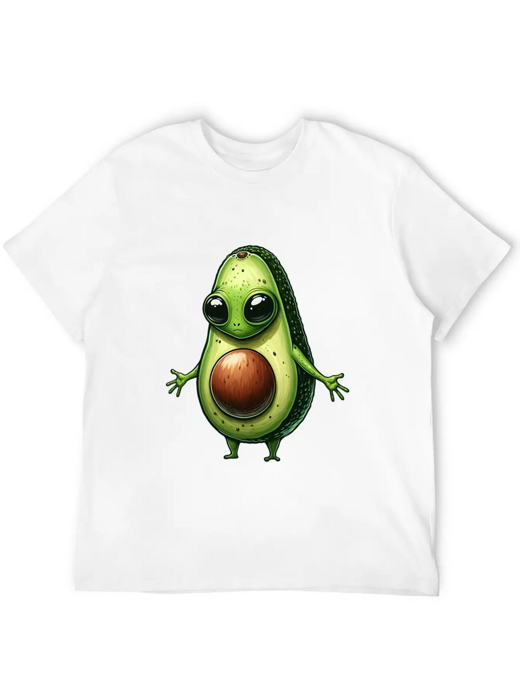 Avocado Alien Essential Cotton Tee For Daily Outfits – Unisex Style