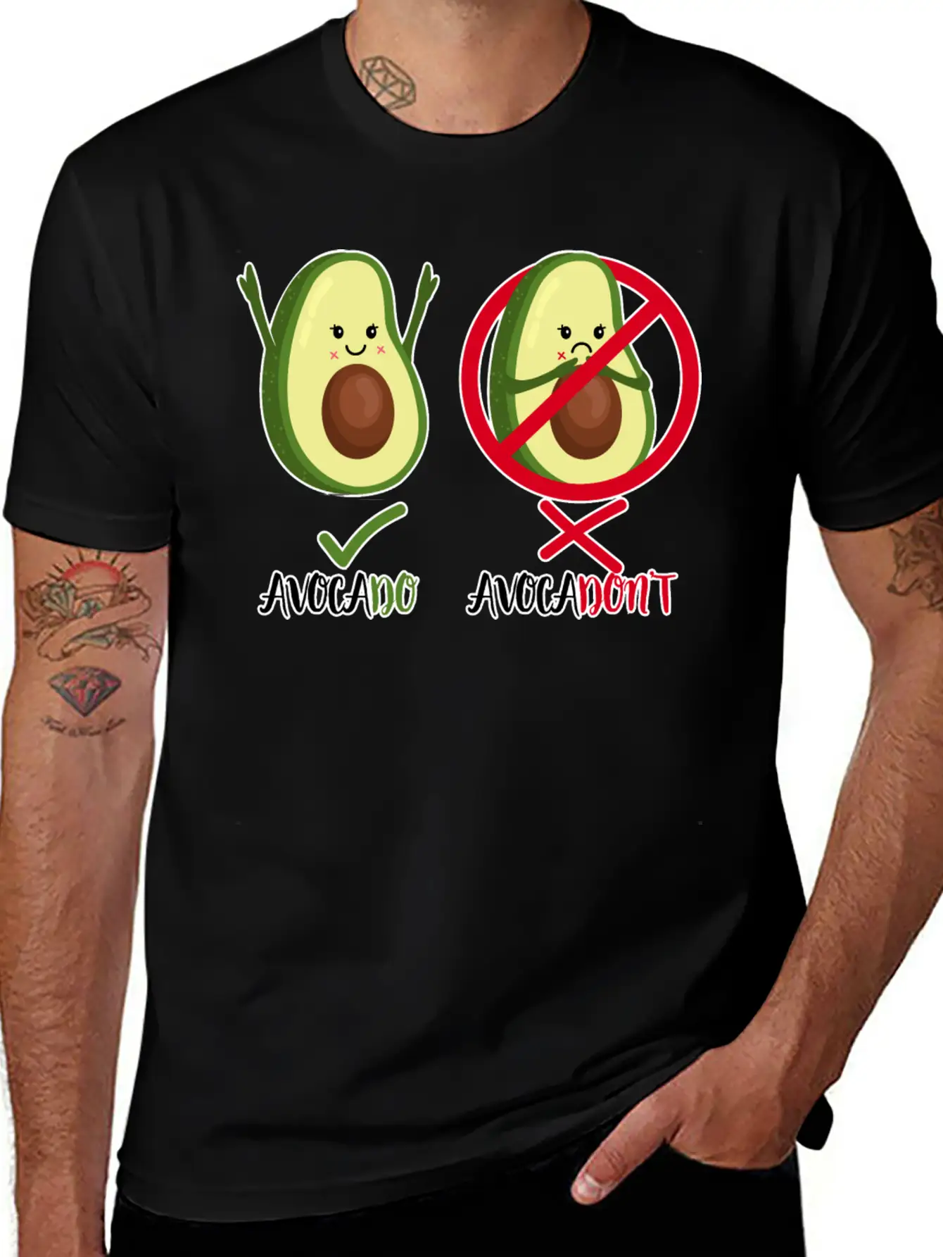 Avocado - Avocadon't - Motivational Quote Positive Classic Cotton Tee – Unisex Comfort For Any Season