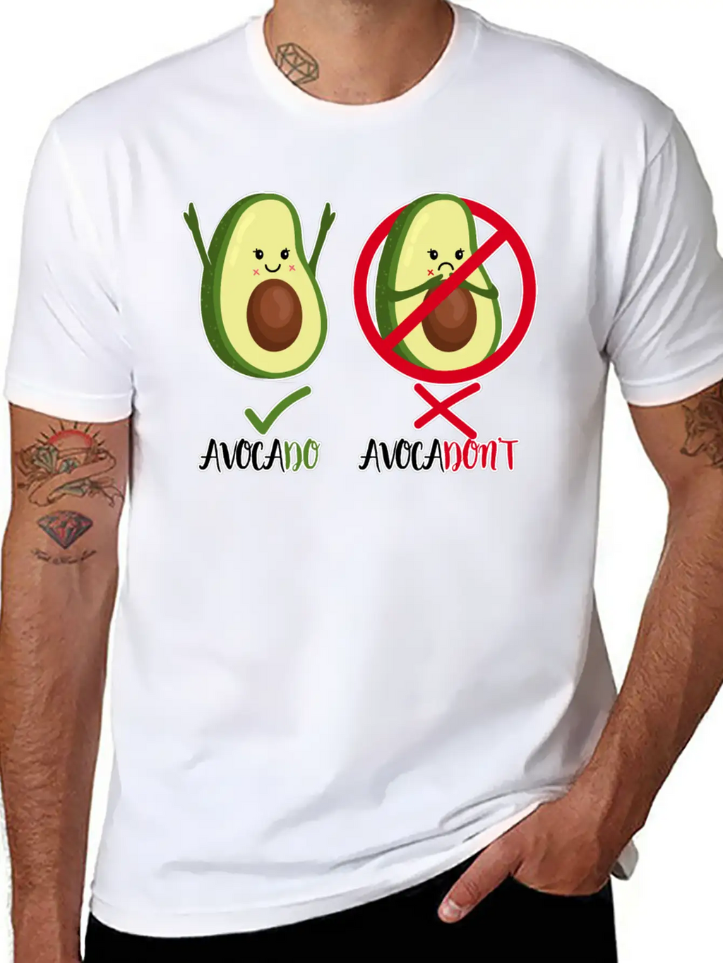 Avocado - Avocadon't - Motivational Quote Positive Classic Cotton Tee – Unisex Comfort For Any Season