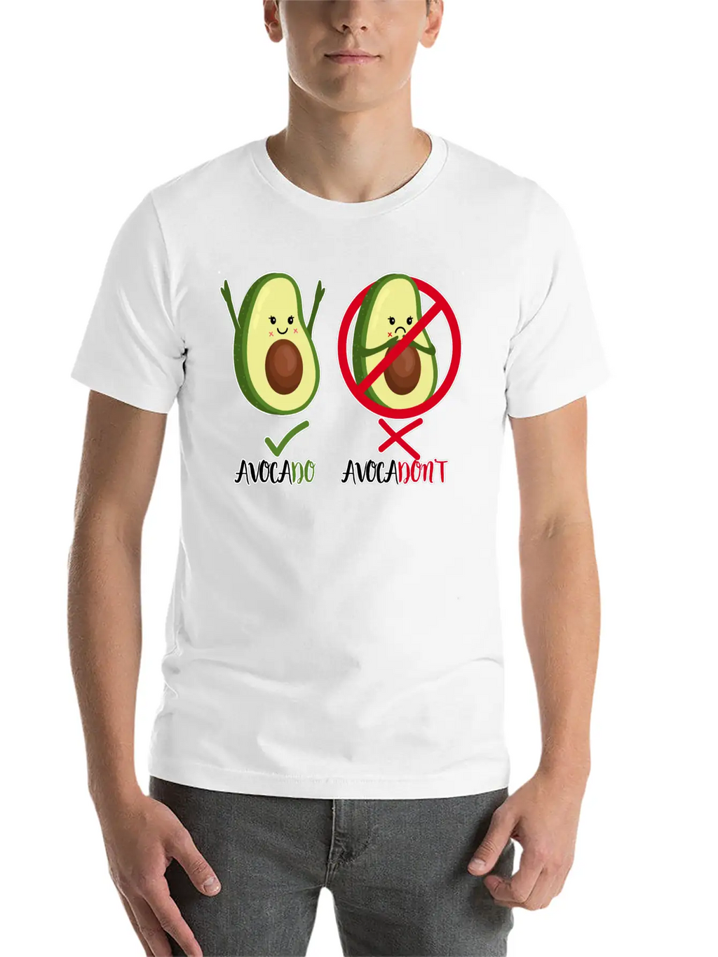 Avocado - Avocadon't - Motivational Quote Positive Classic Cotton Tee – Unisex Comfort For Any Season
