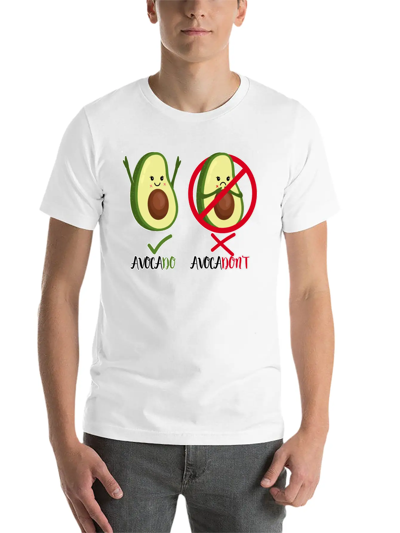 Avocado - Avocadon't - Motivational Quote Positive Classic Cotton Tee – Unisex Comfort For Any Season
