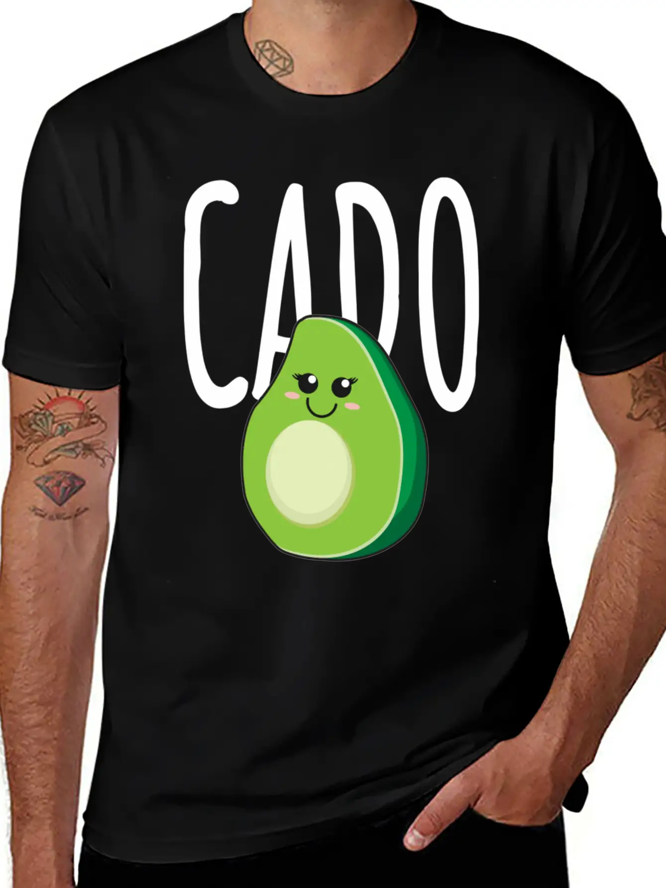 Avocado Cado Couples Loves Matching Outfit For Cou Breathable Graphic T-Shirt – Perfect For Casual Days