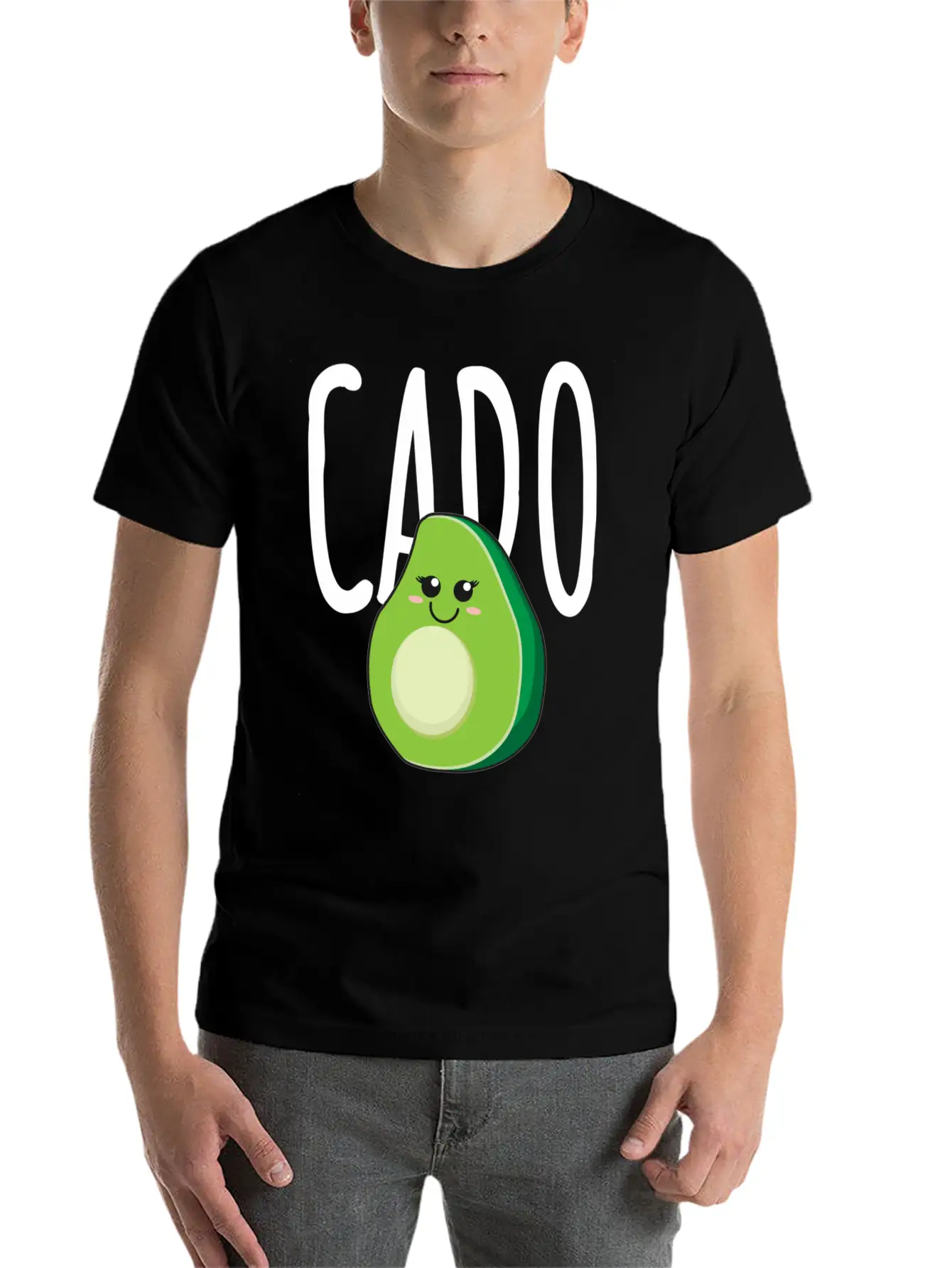 Avocado Cado Couples Loves Matching Outfit For Cou Breathable Graphic T-Shirt – Perfect For Casual Days