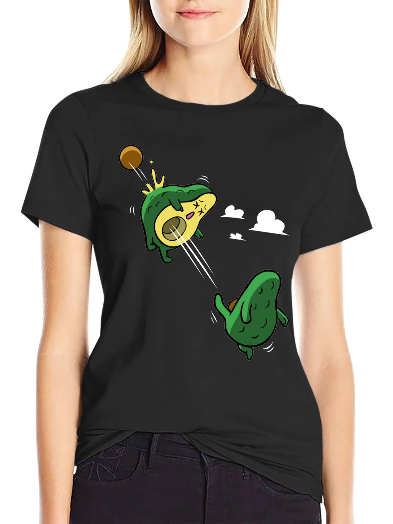 Avocado Scoring A Goal Relaxed Everyday Tee – Lightweight And Durable Cotton
